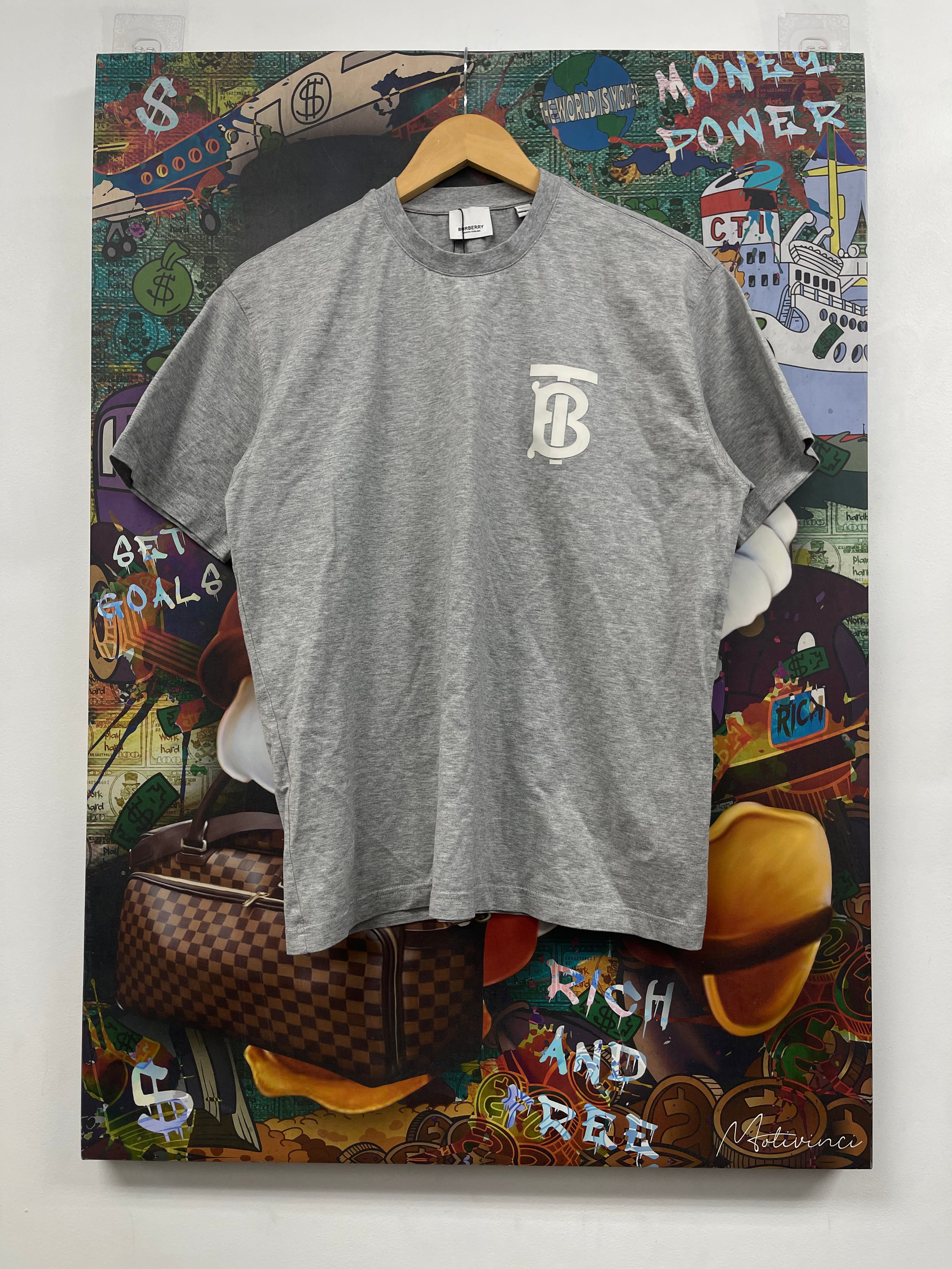 Burberry Grey White TB Tee