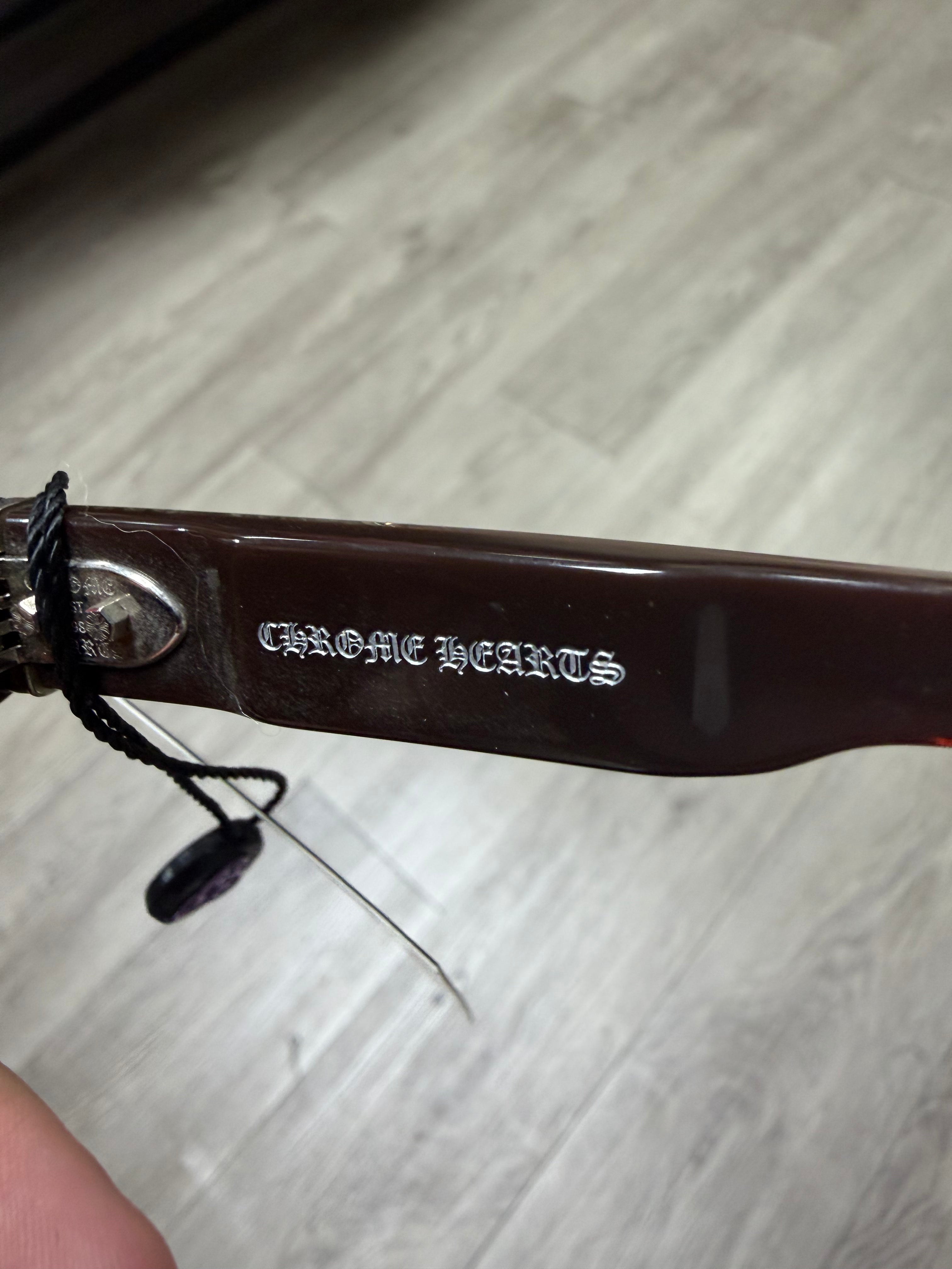 Chrome Hearts Dick Fitzener Brown Tinted Sunglasses