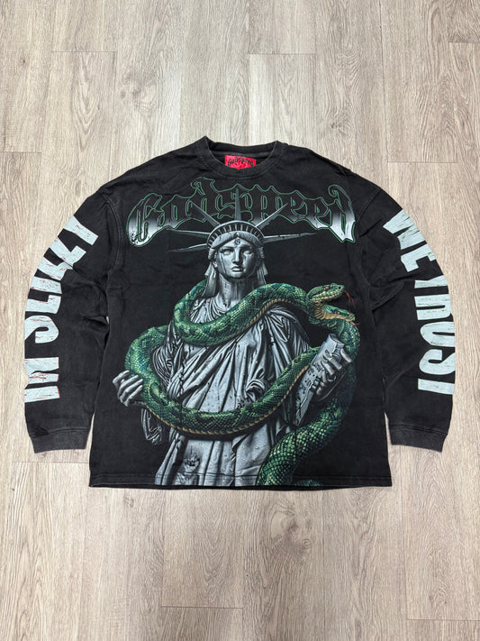 Godspeed "Top 5 Slizzy" VVS Black Wash Tee