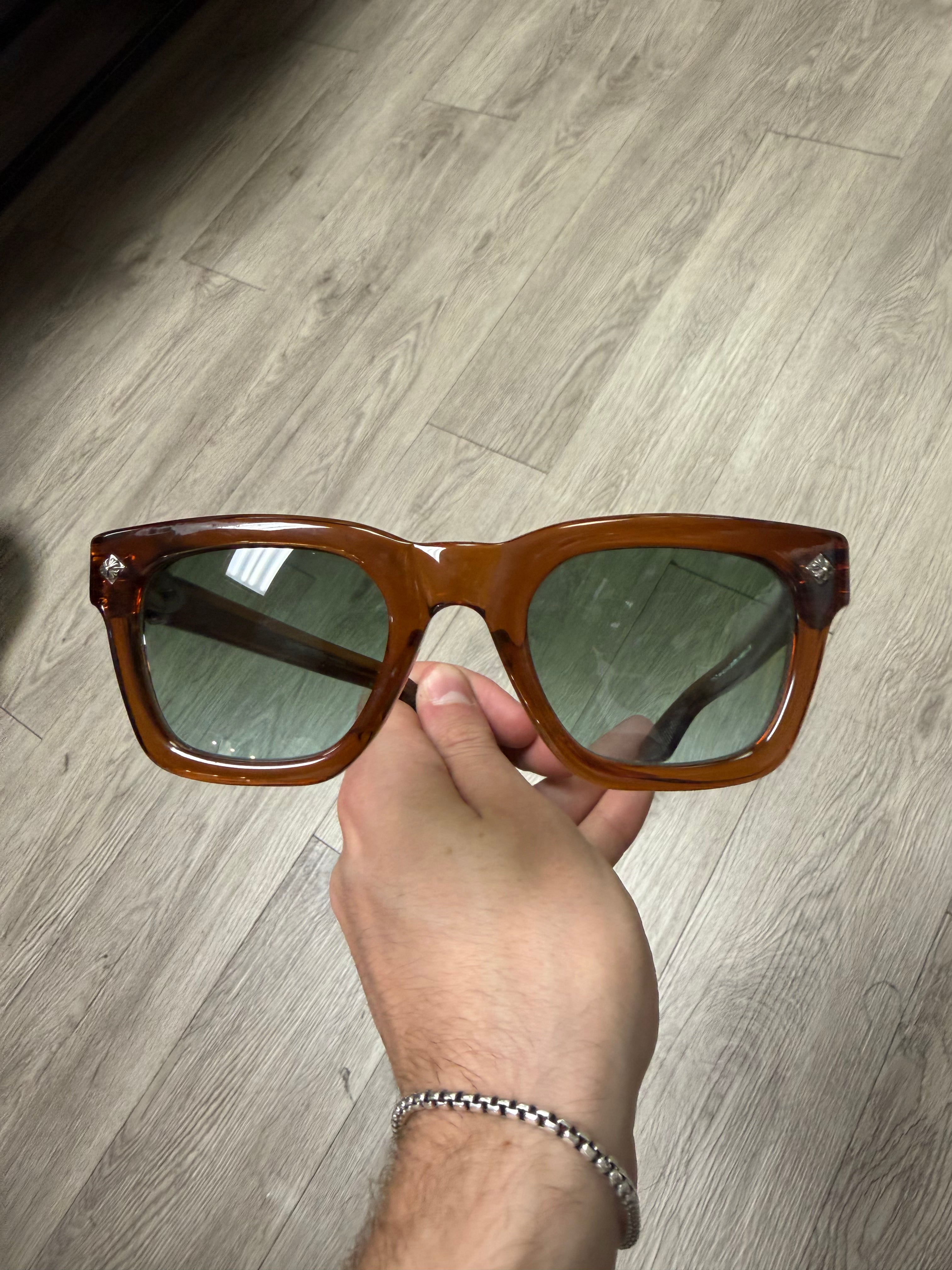 Chrome Hearts Clear Brown Donnysoffergisms Sunglasses