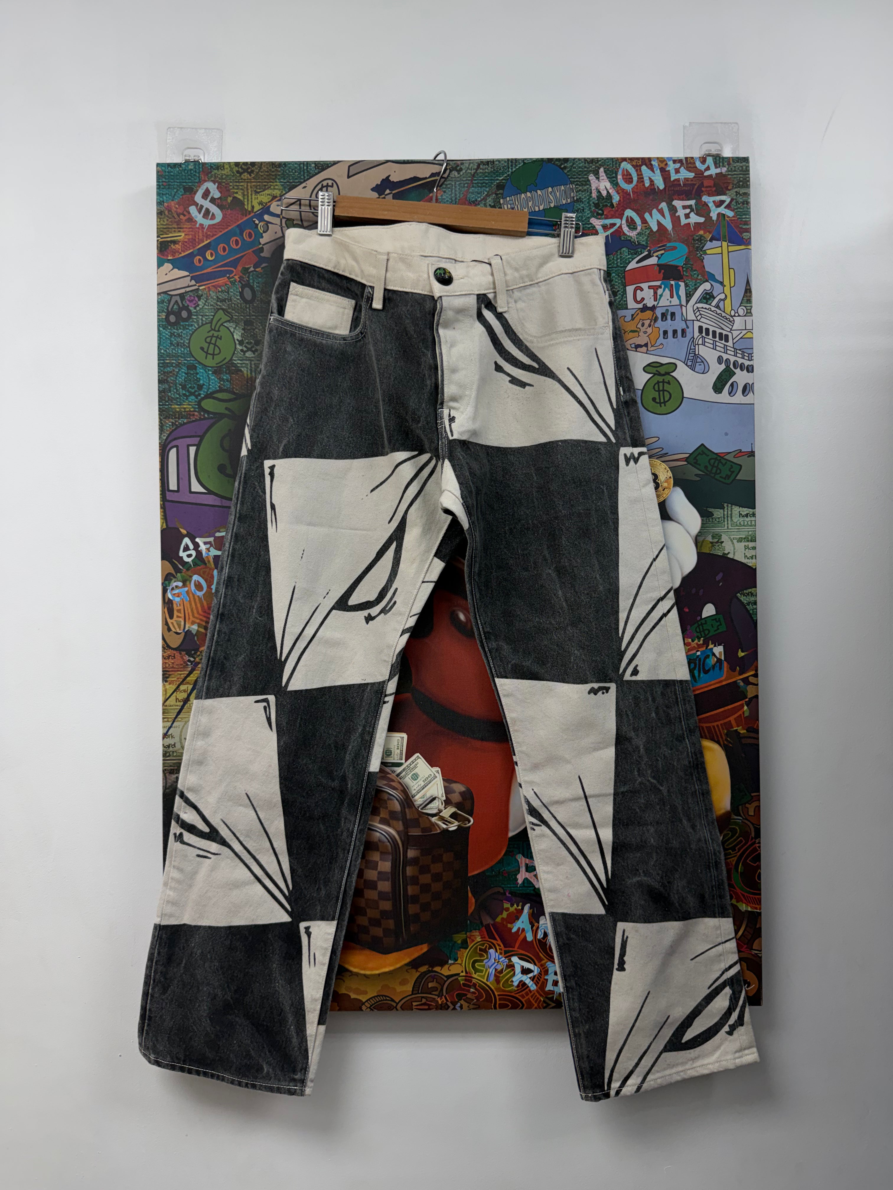 Matty Boy Anti Promo Black White Jeans