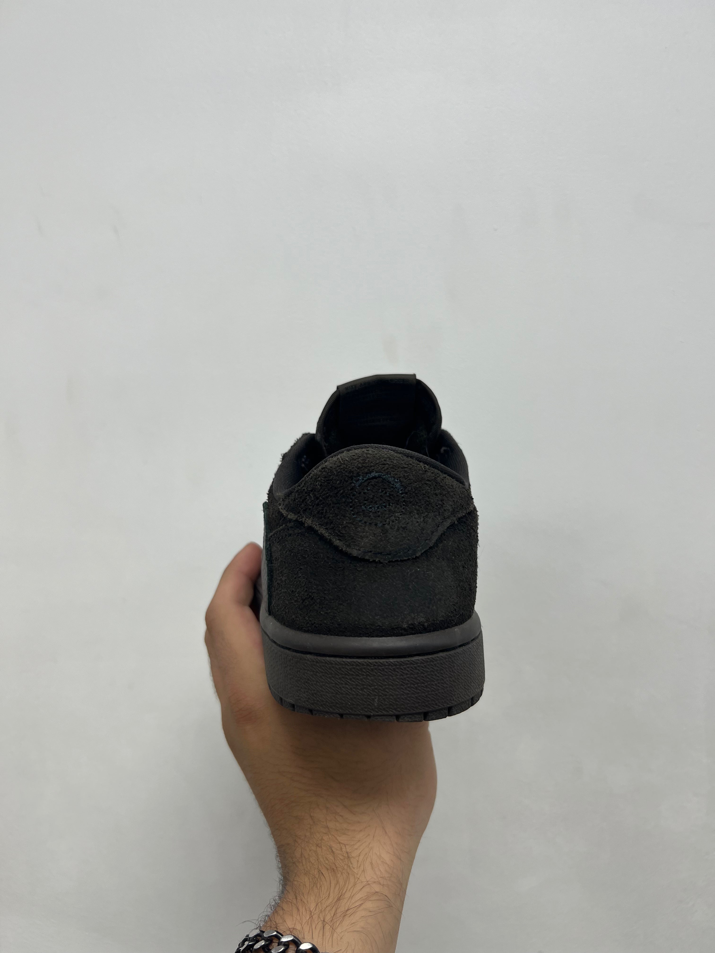 Jordan 1 Low Travis Scott Brown Velvet Sneakers