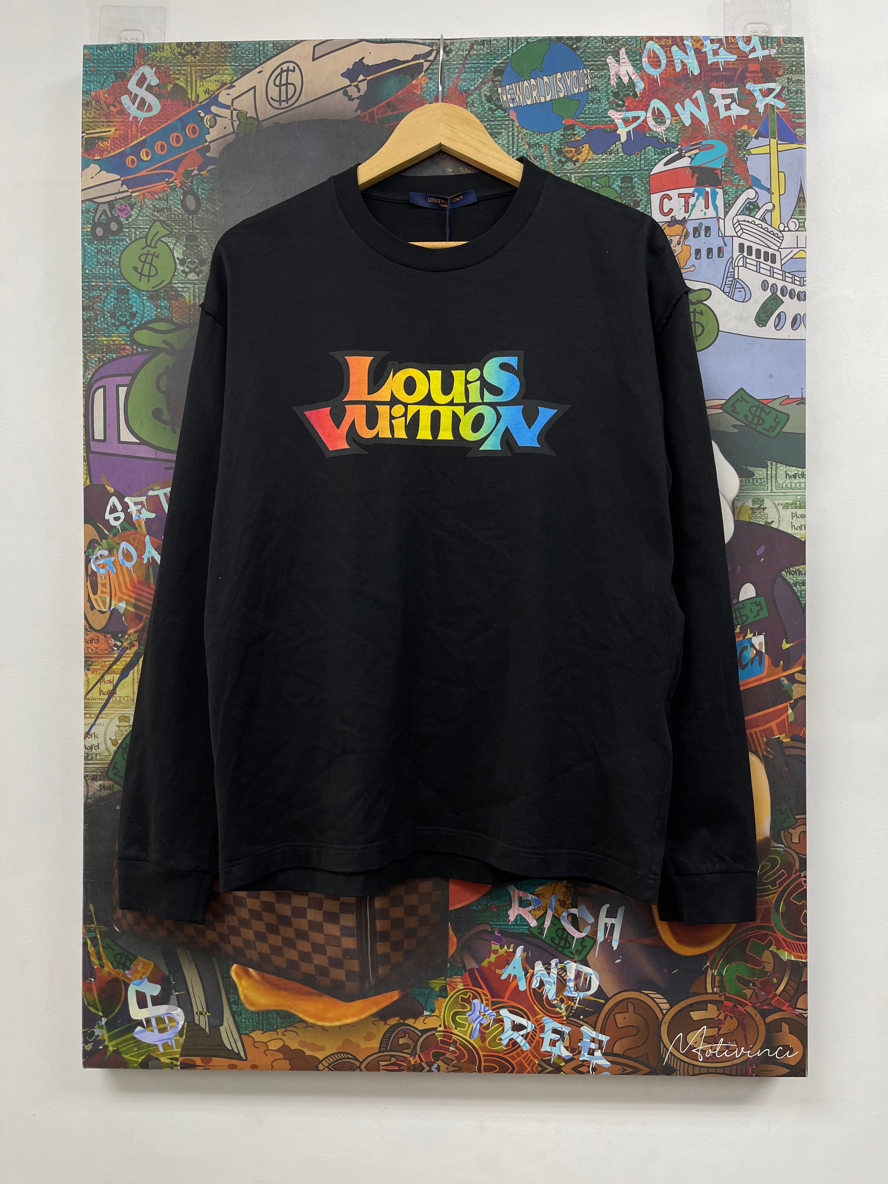 Louis Vuitton Black Fade Print Long Sleeve