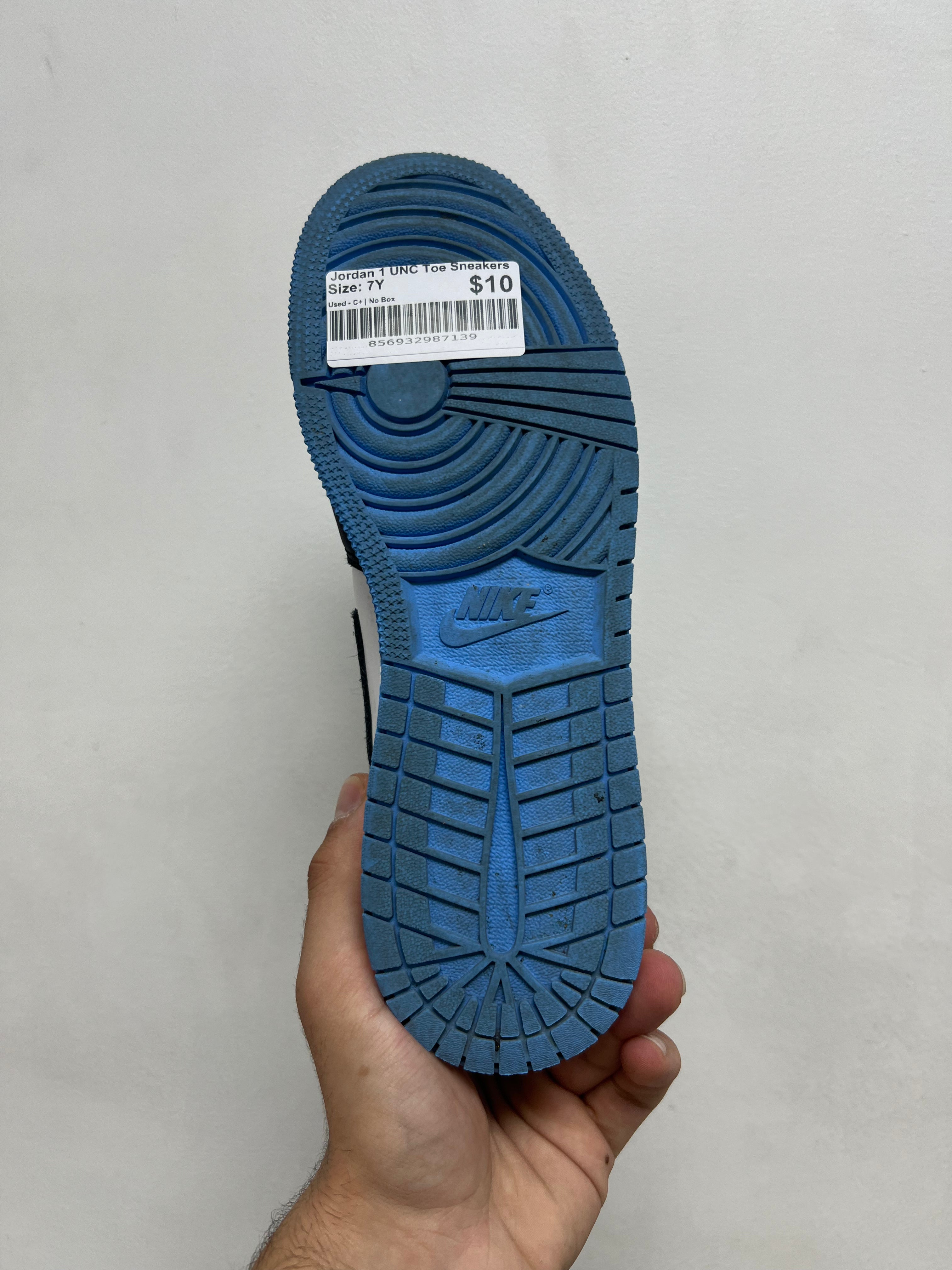 Jordan 1 UNC Toe Sneakers