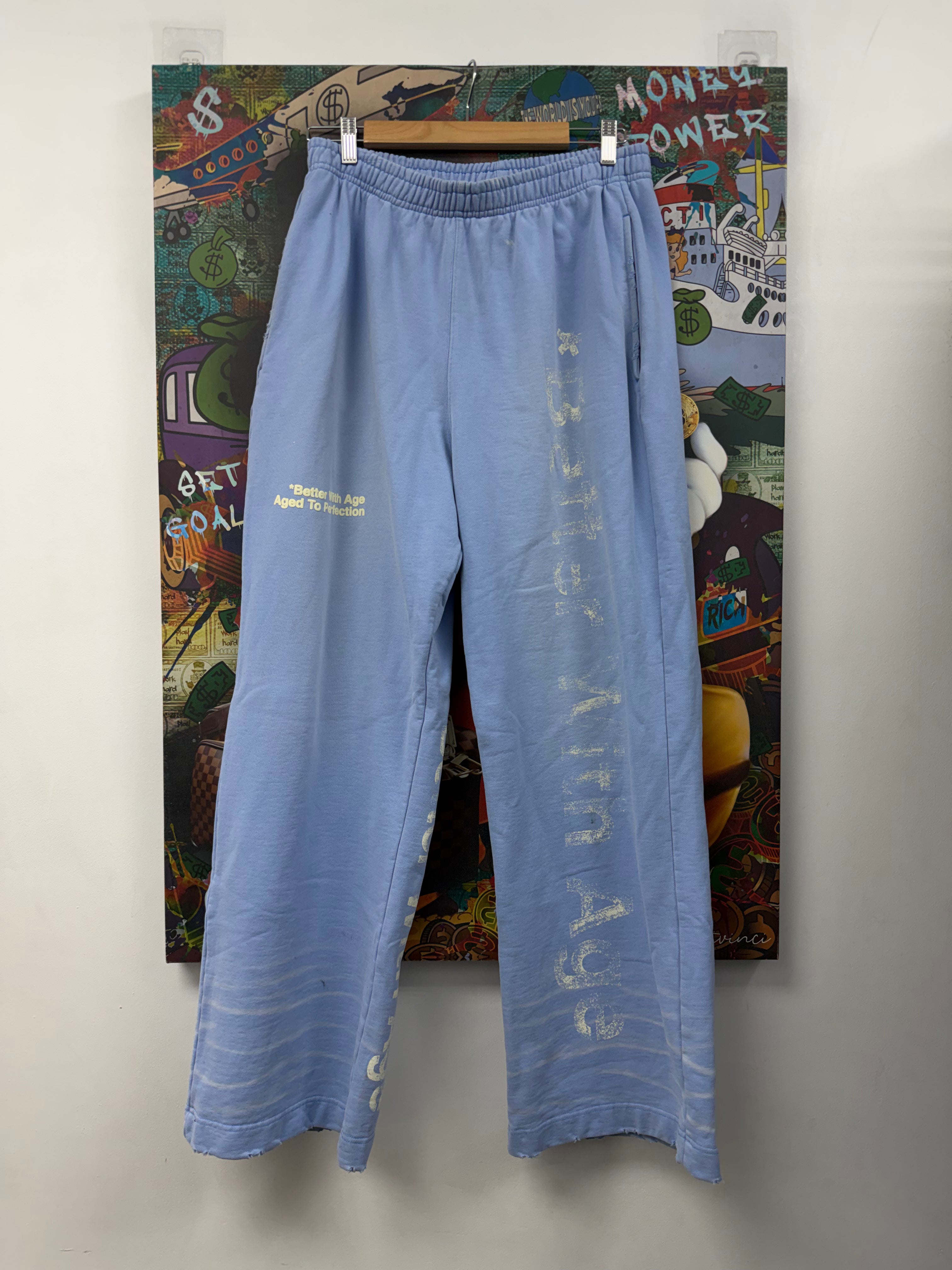 Better With Age Blue Pant Logo Sweats