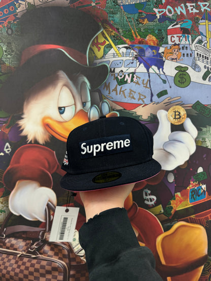 Supreme Box Logo Fitted Navy Pink New 7 1-4