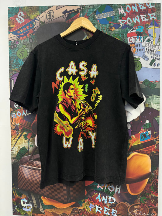 Casablanca CASA WAY Tee Black Multi New Small With Tags