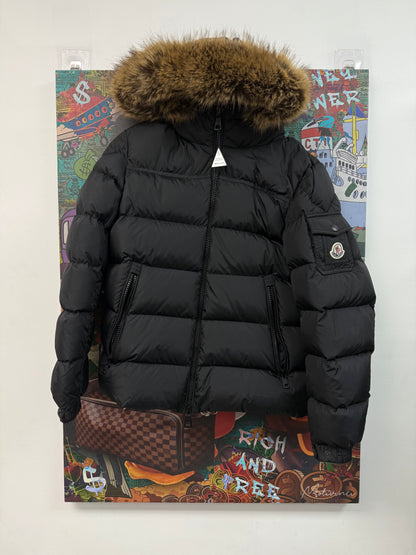 Moncler Black Fur Jacket
