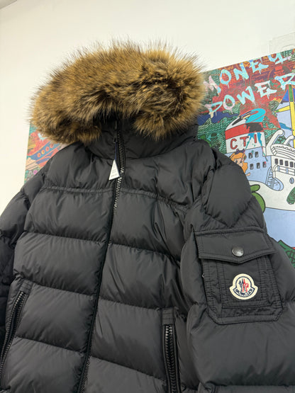 Moncler Black Fur Jacket