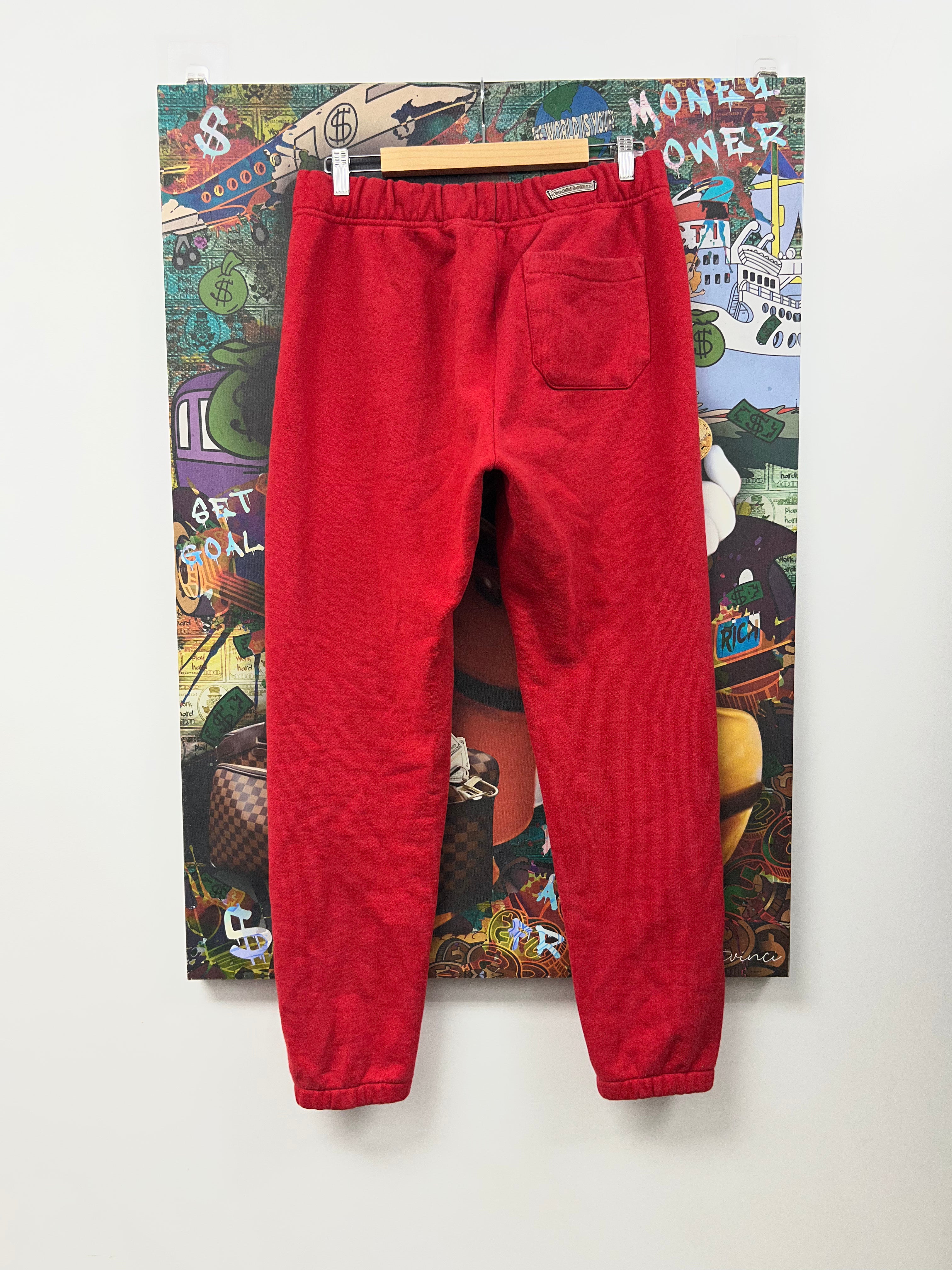 Chrome Hearts Red King Taco Sweats