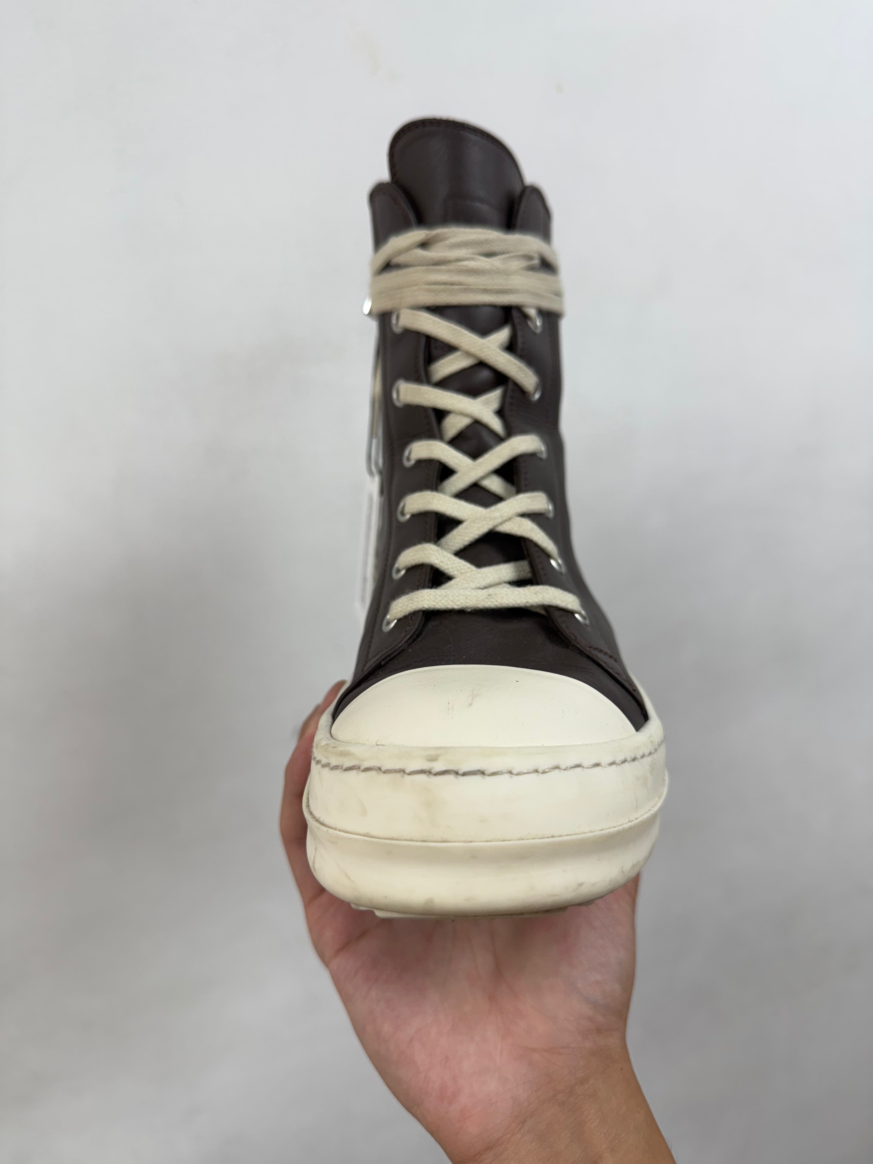 Rick Owens Brown Mainline Hi Sneakers