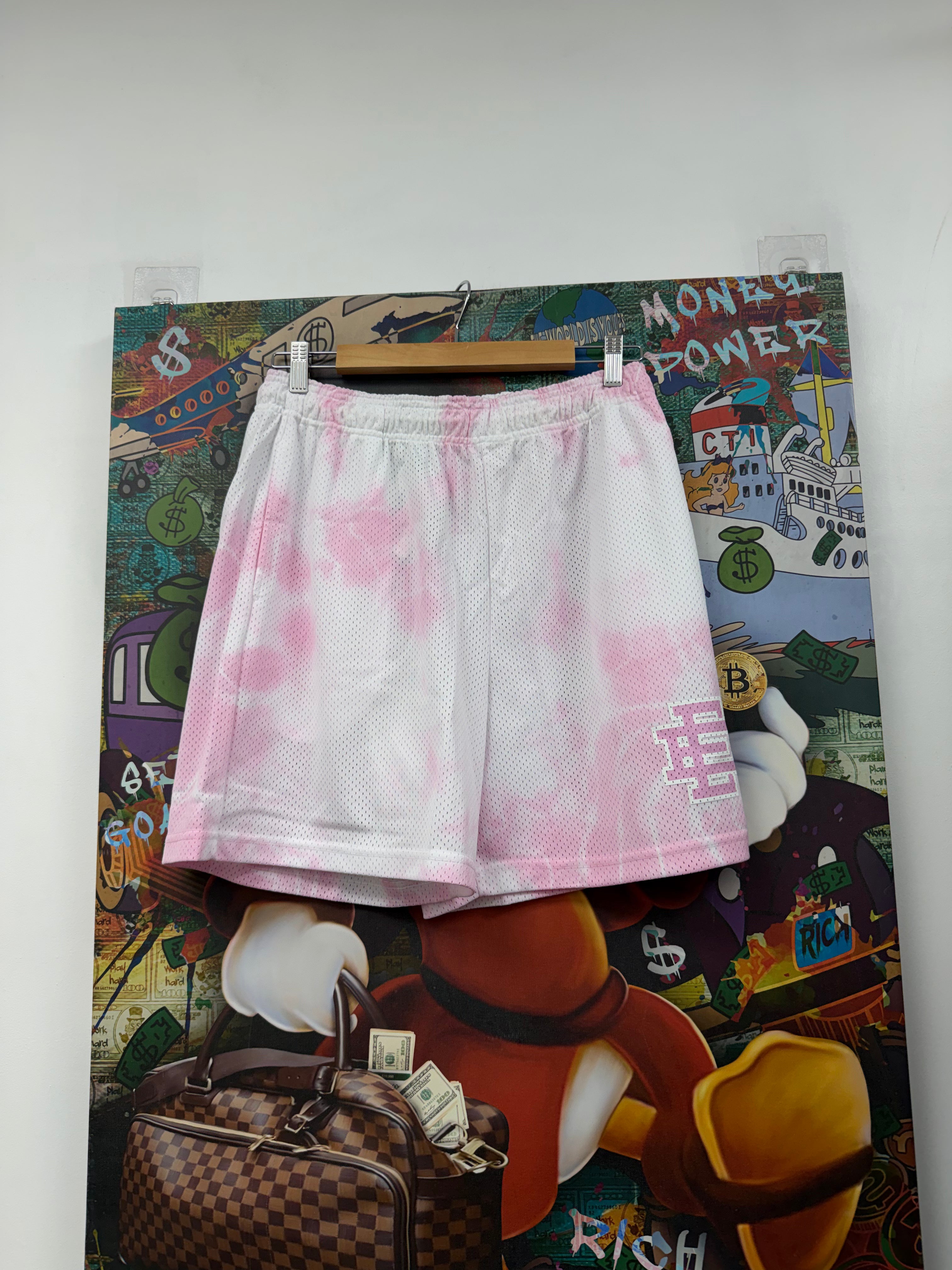 Eric Emanuel Pink Tiedye Shorts