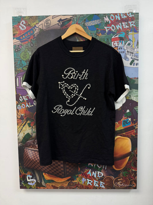 Birth Of A Royal Child Peral Black Tee