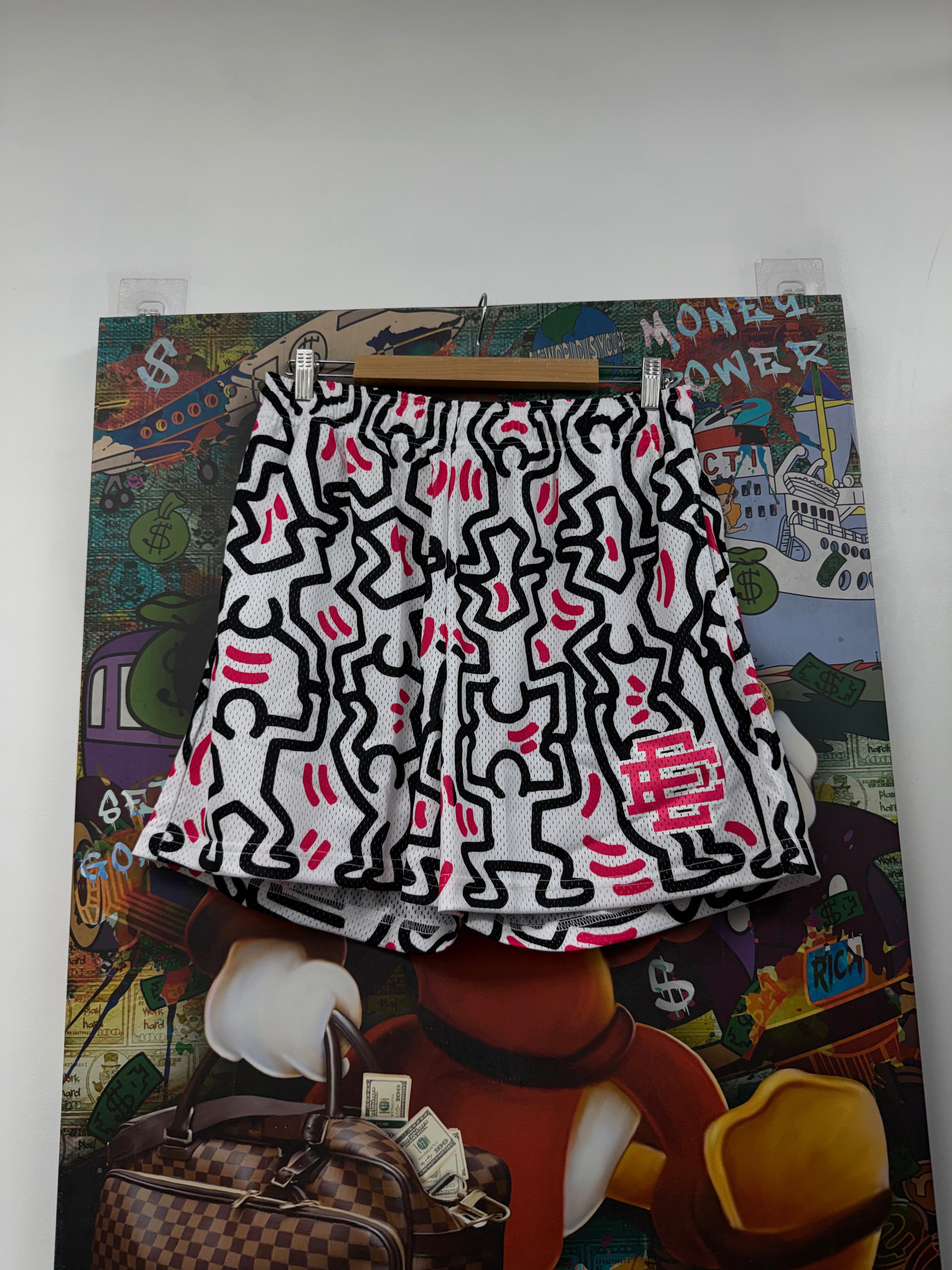 Eric Emanuel x Keith Haring Black Shorts
