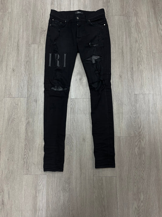 Amiri Black Side Logo Jeans