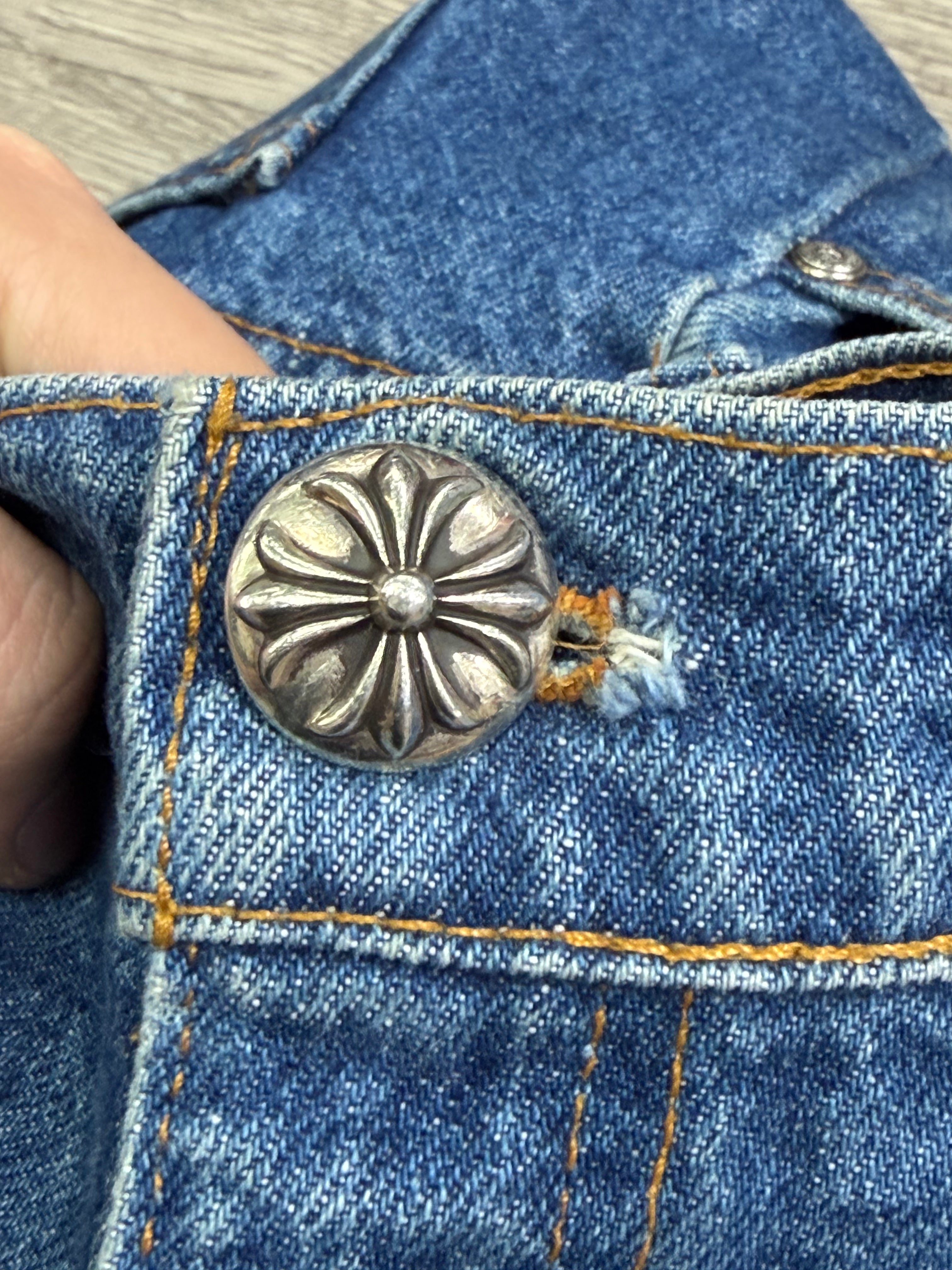 Chrome Hearts Dark Wash 517 Levis Jeans