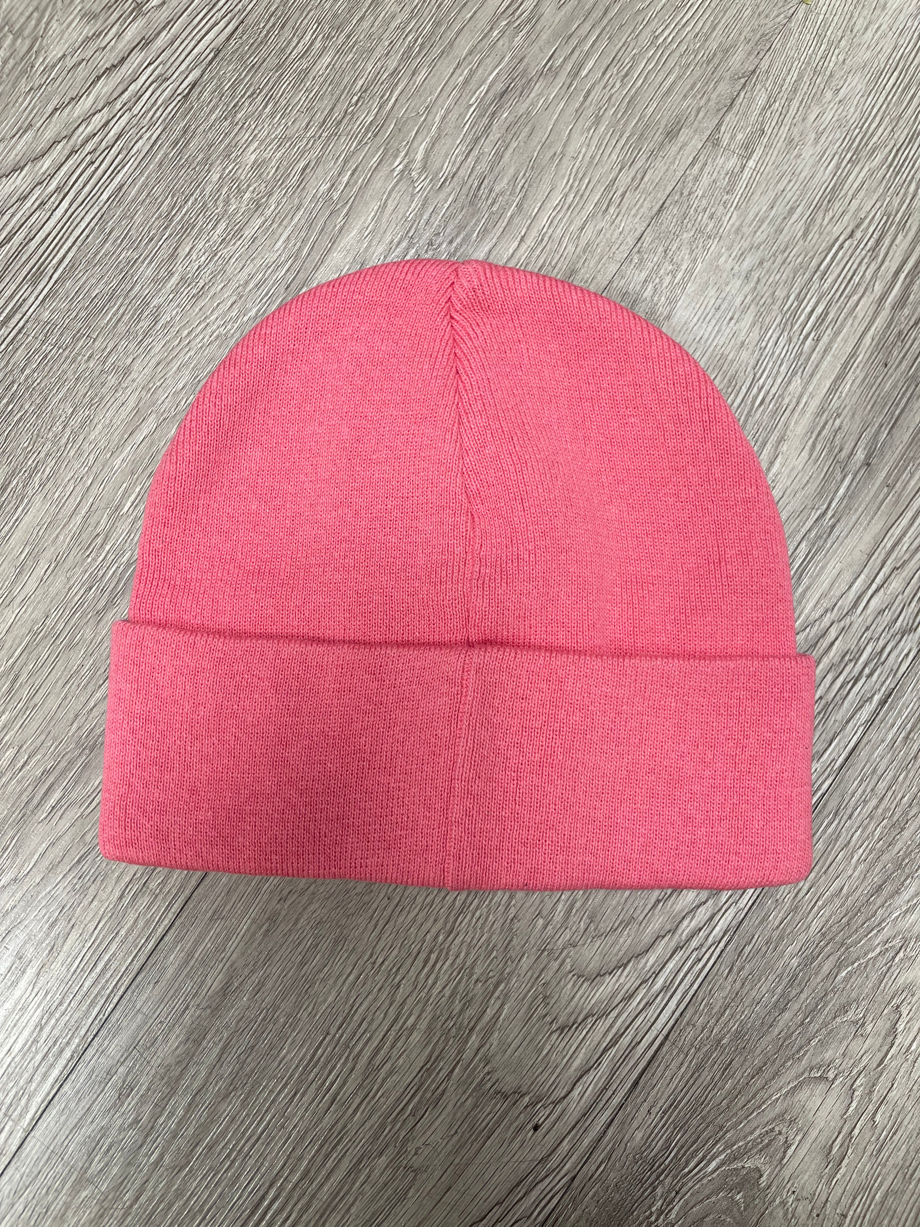 Eric Emanuel Pink Swarovski Logo Beanie