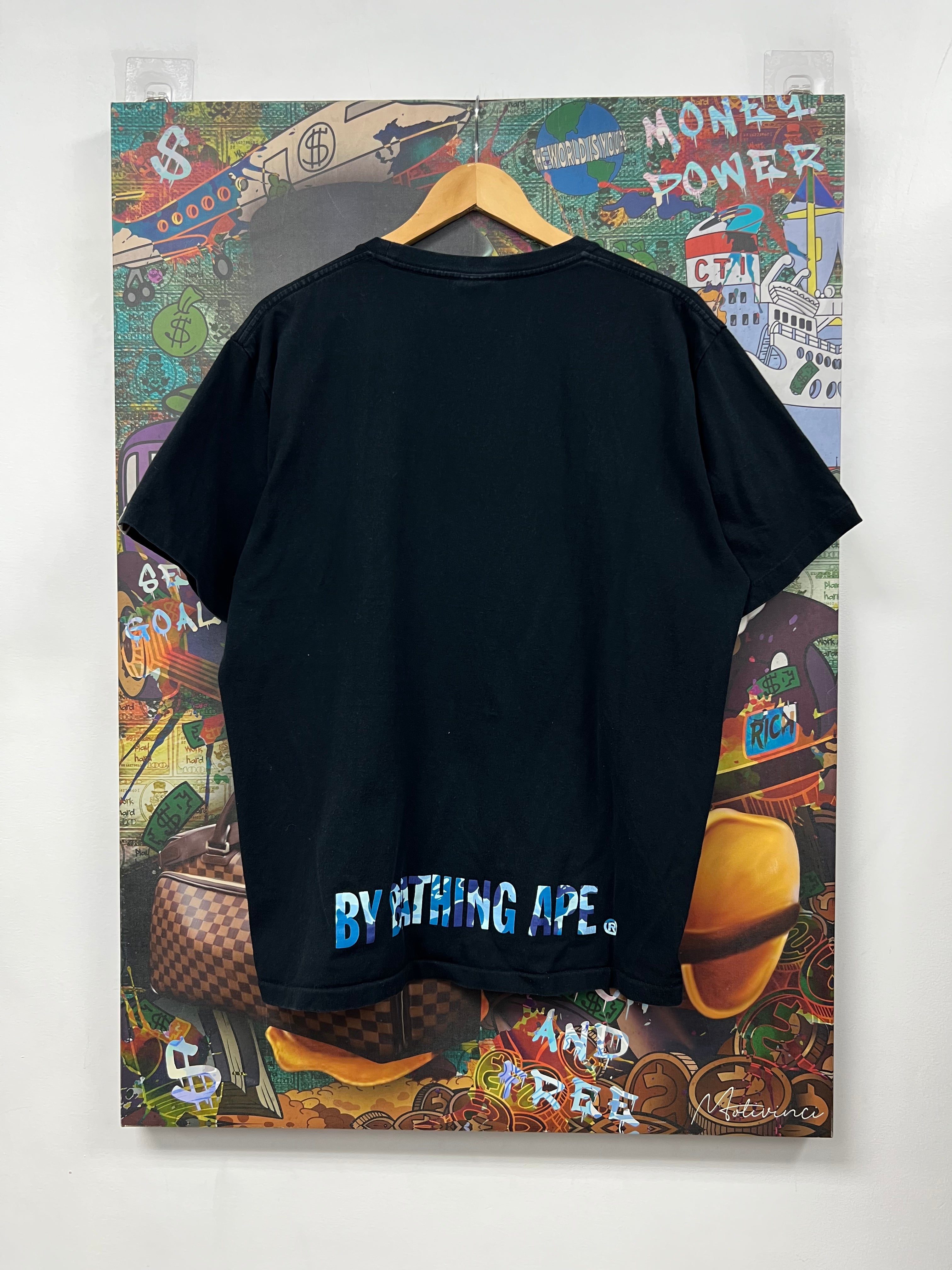 BAPE Baby Blue Camo Head Tee