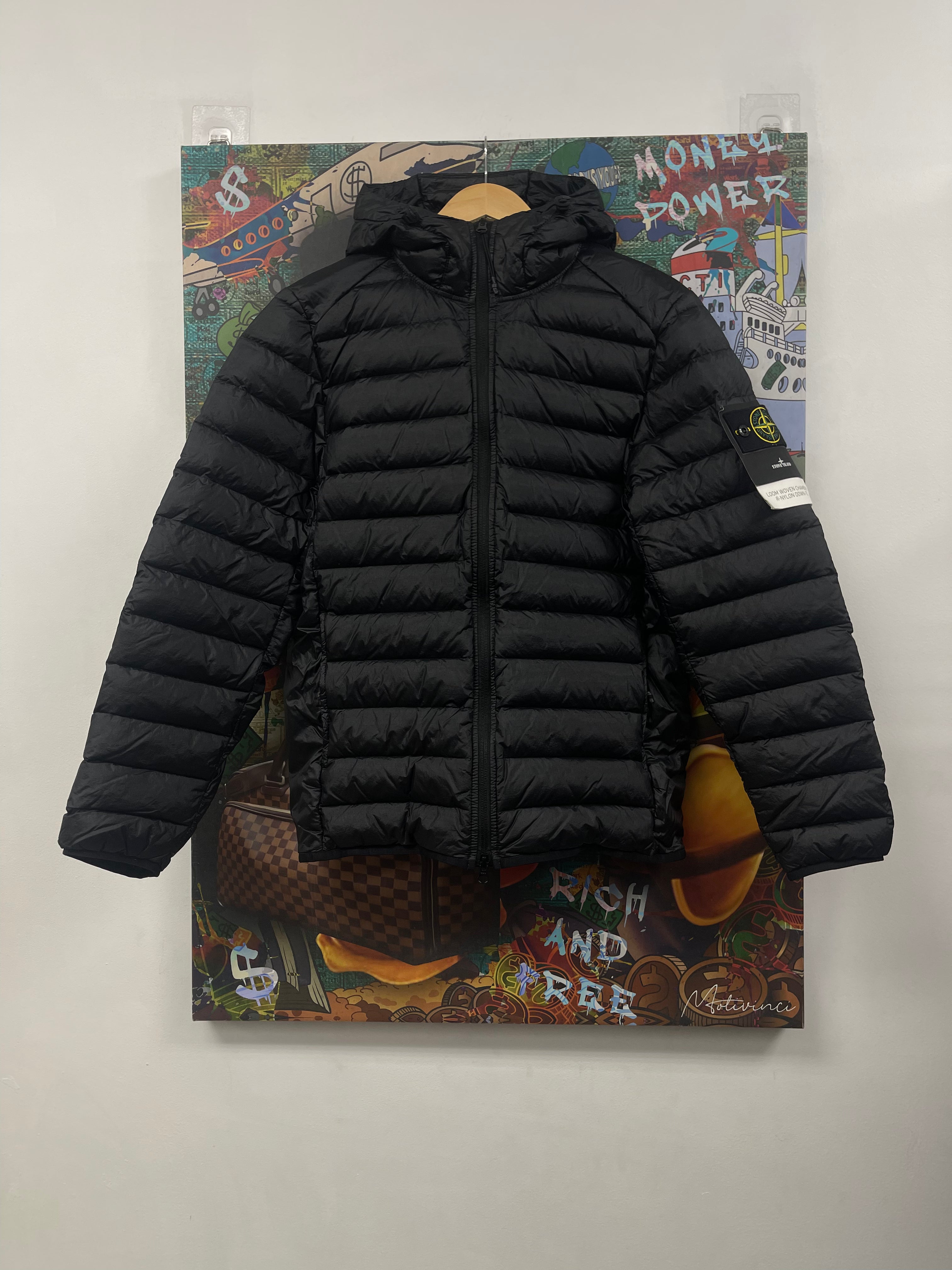 Stone Island Loom Woven Chambers Thin Puffer Jacket