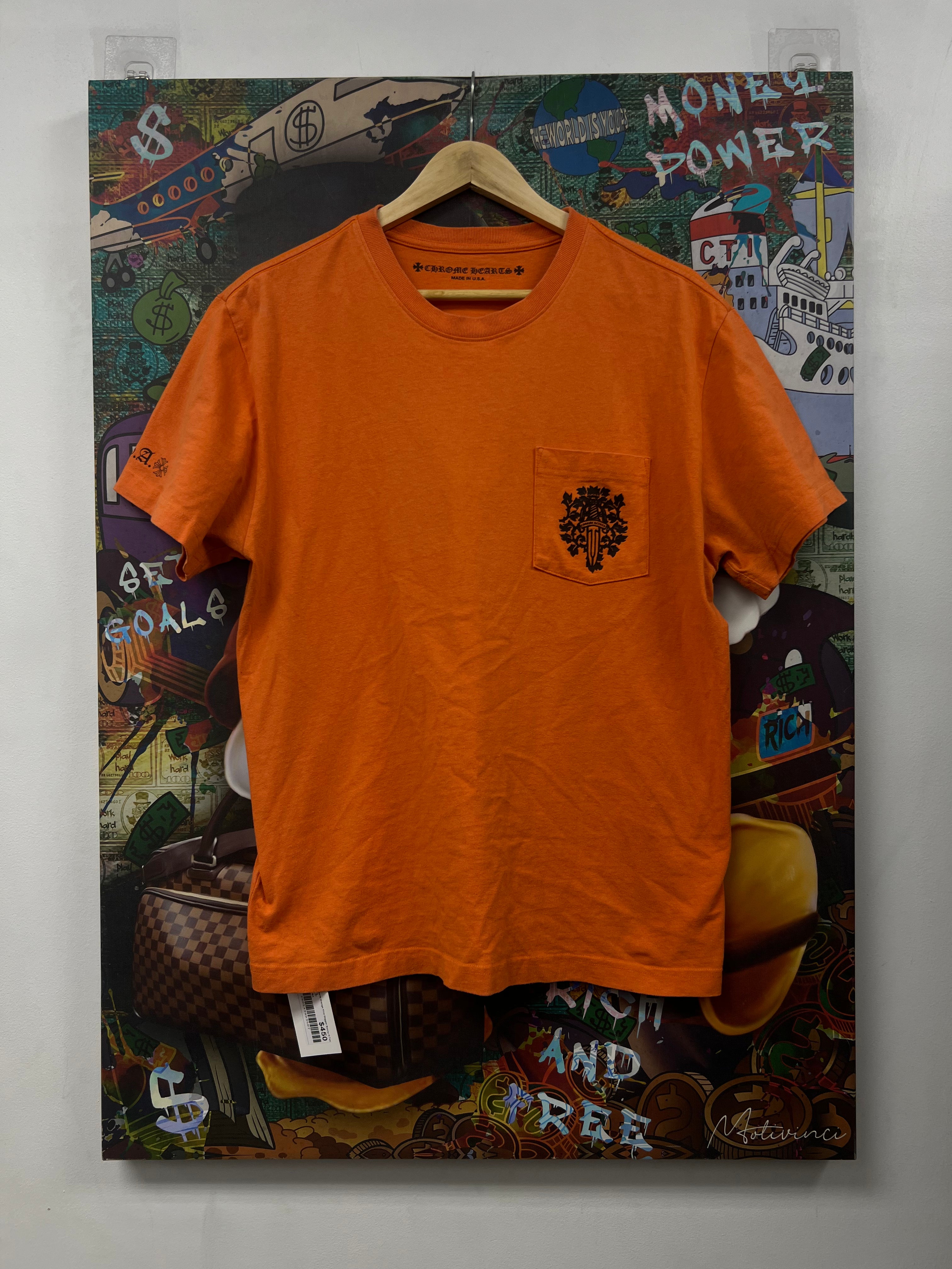 Chrome Hearts Orange Vine Dagger Sunny D Tee