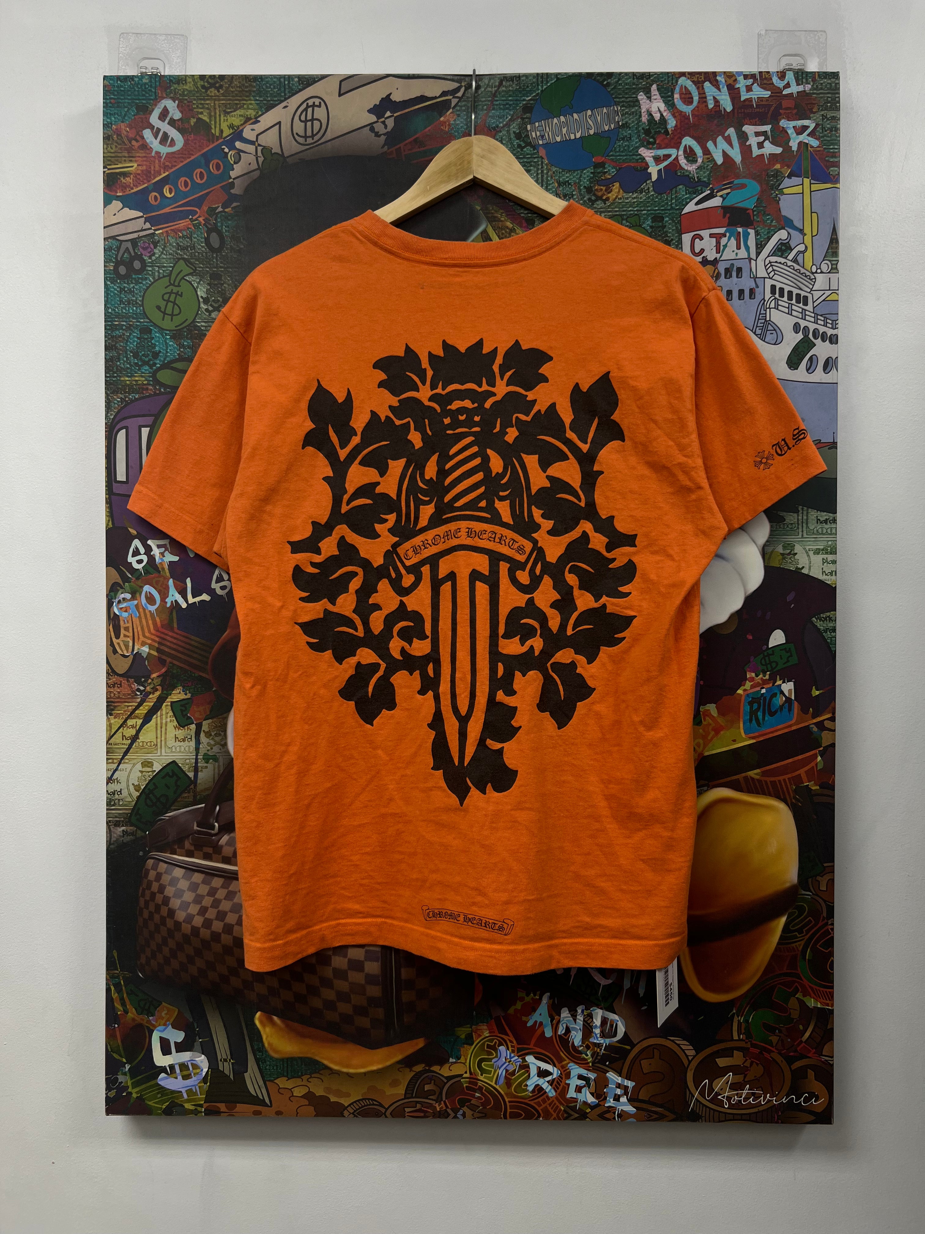 Chrome Hearts Orange Vine Dagger Sunny D Tee