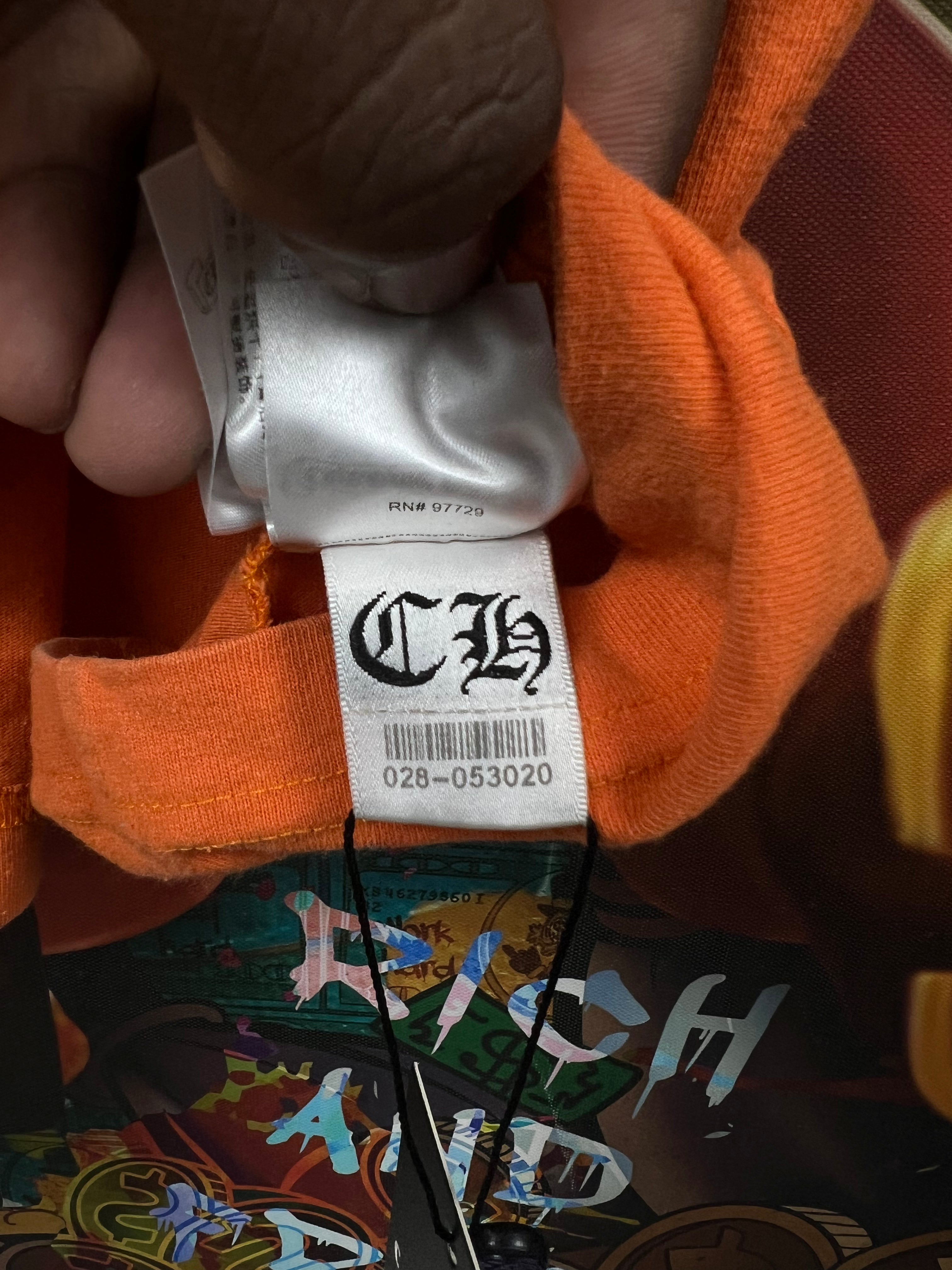 Chrome Hearts Orange Vine Dagger Sunny D Tee