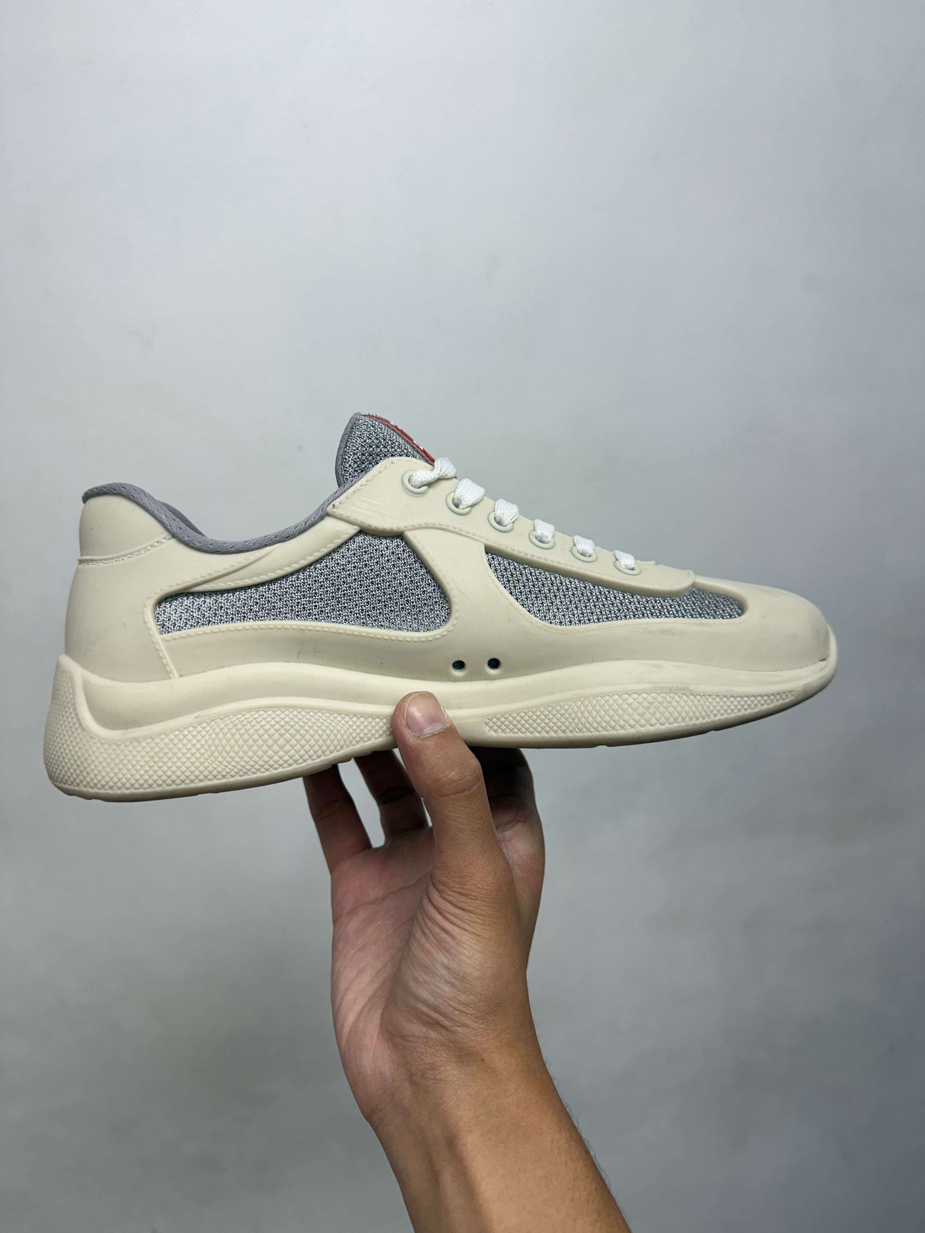 Prada Tan Runner Cups Sneakers