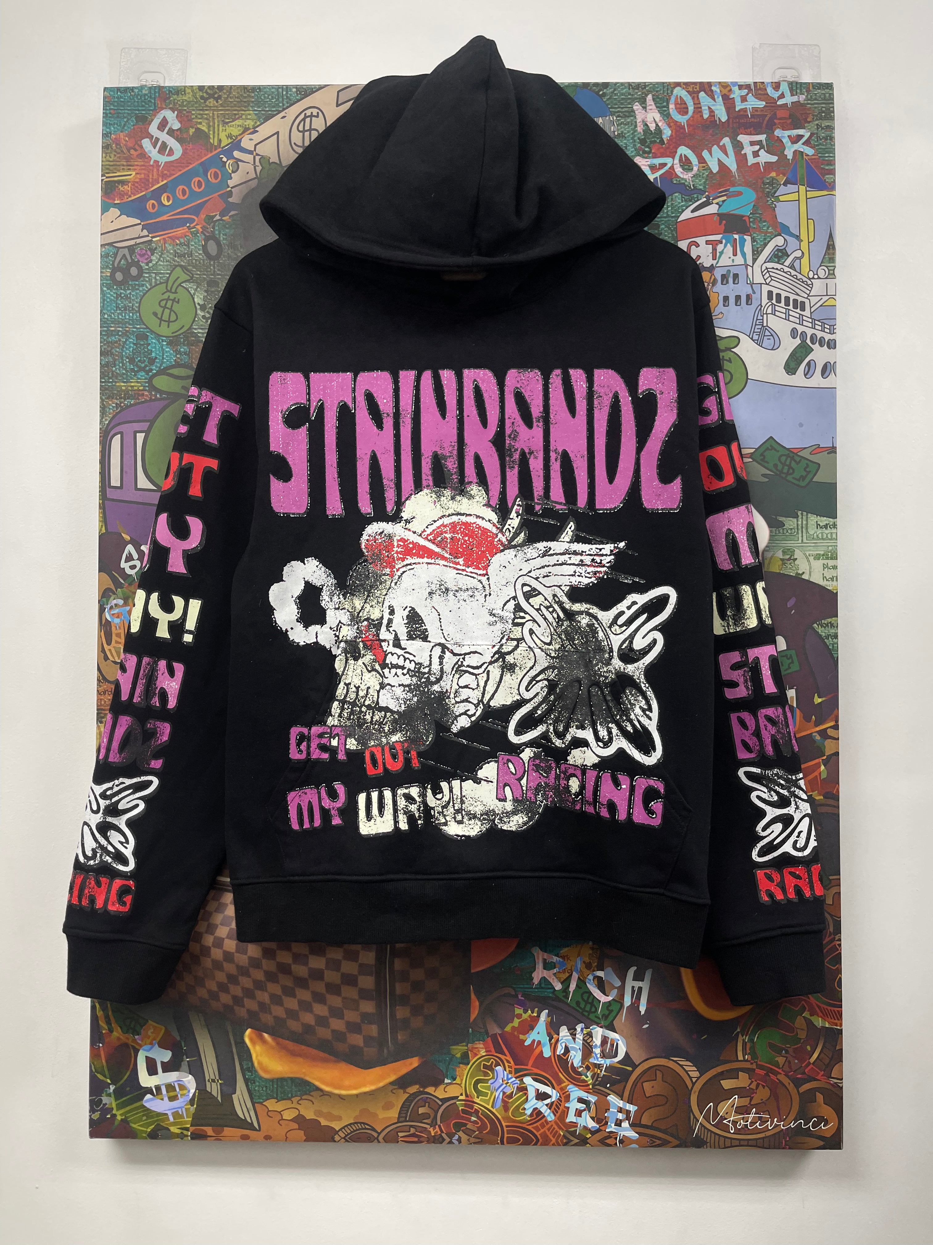 SB Studios Black Multi Racing Hoodie