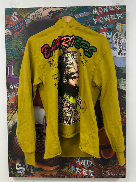 Barriers Hoodie Yellow Medium Used