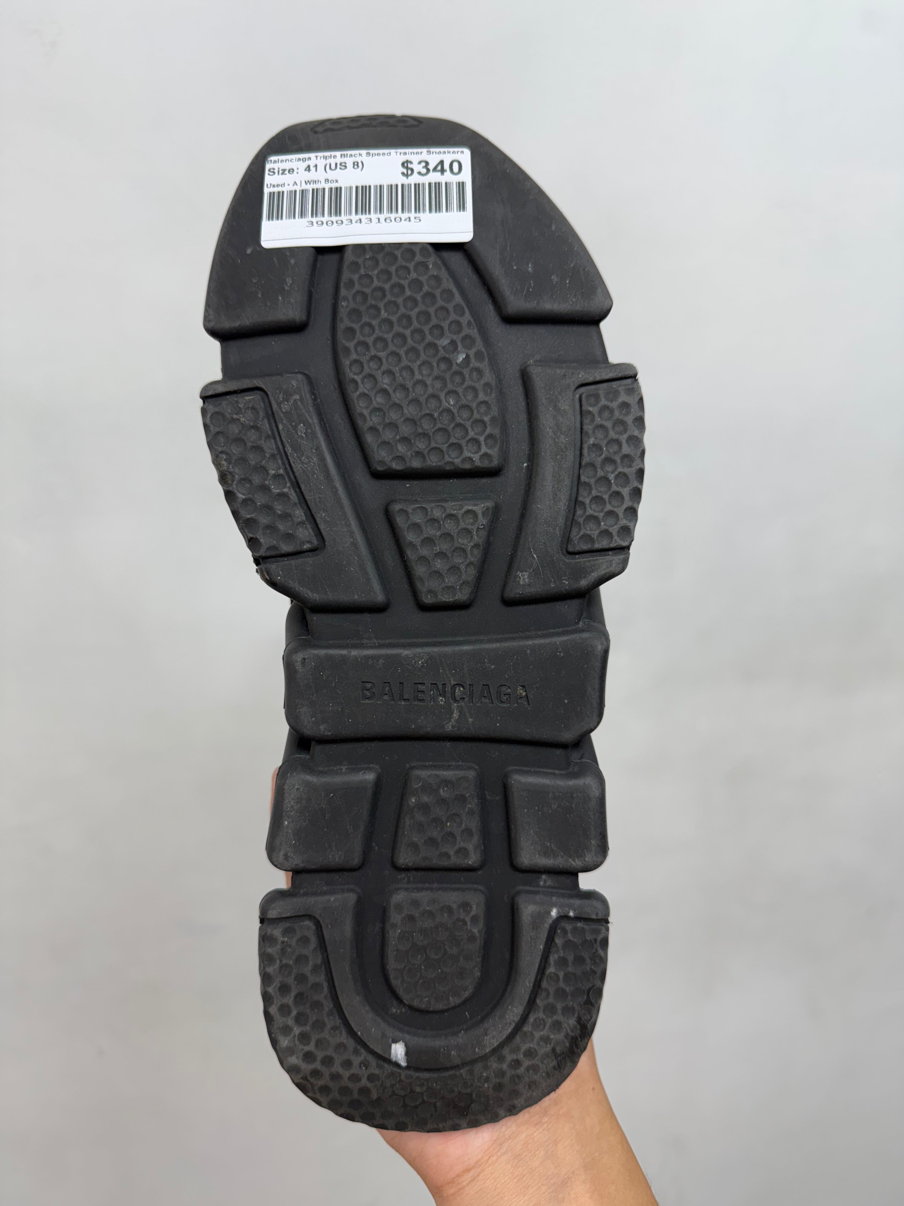 Balenciaga Triple Black Speed Trainer Sneakers