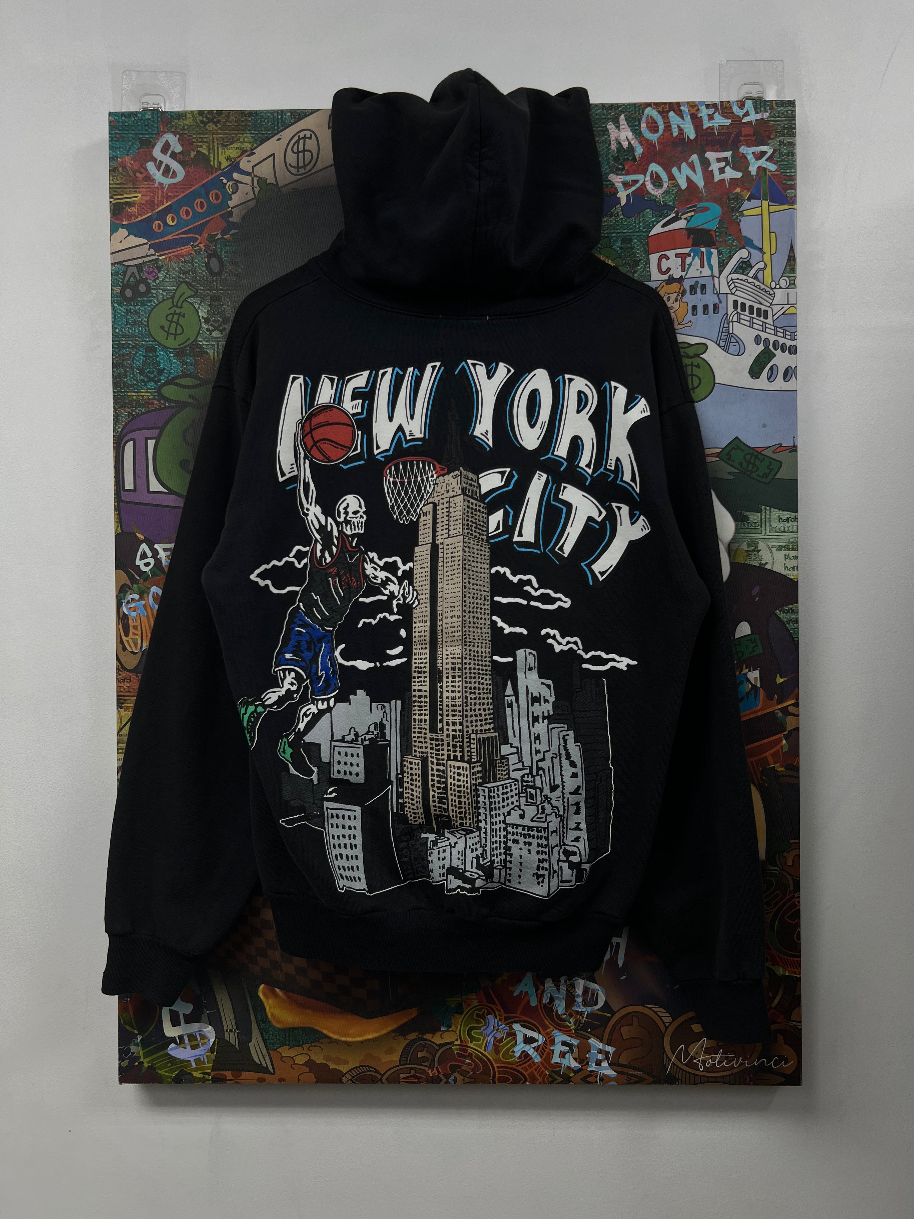 Warren Lotas Black New York Hoodie