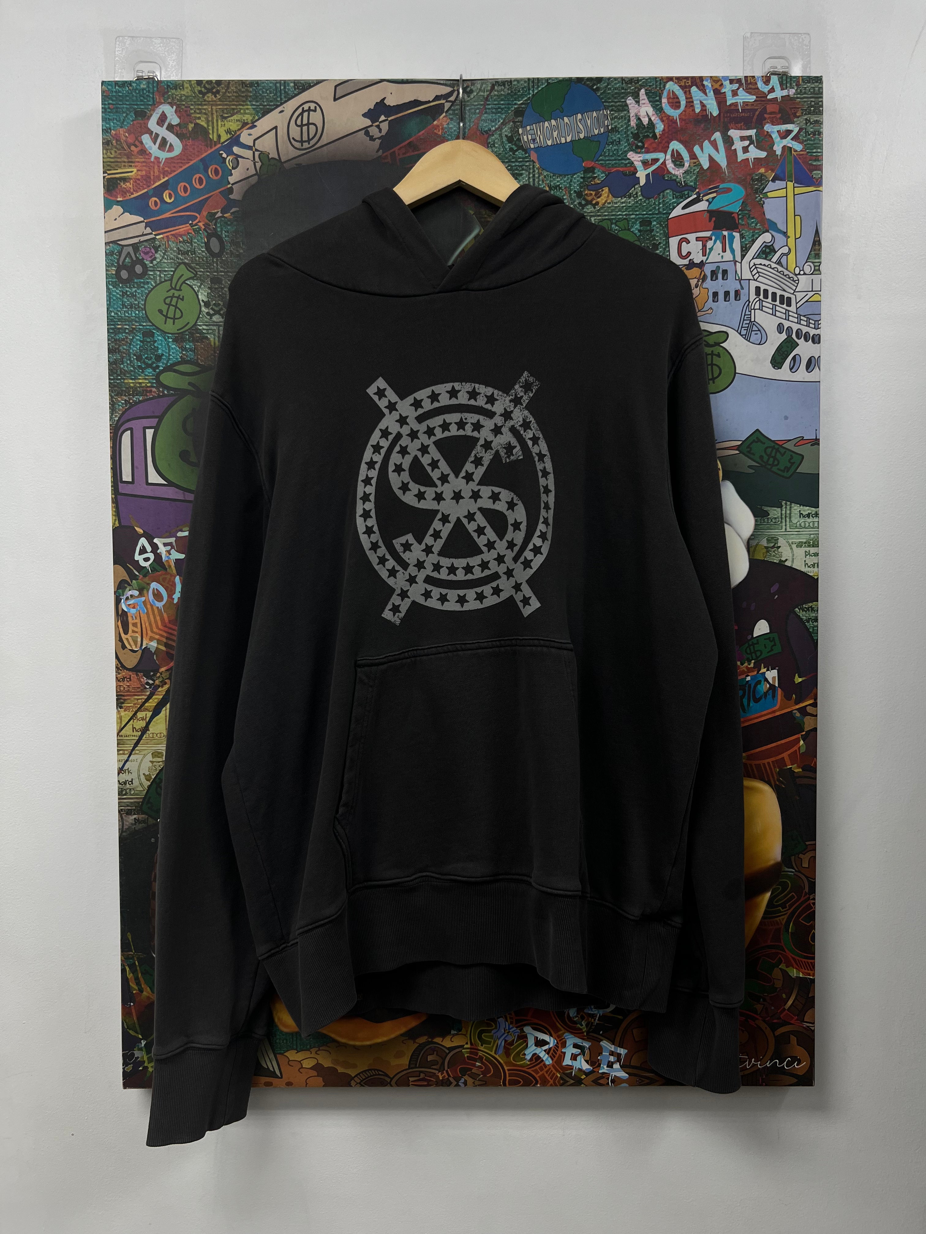 Ksubi Black Grey Logo Hoodie