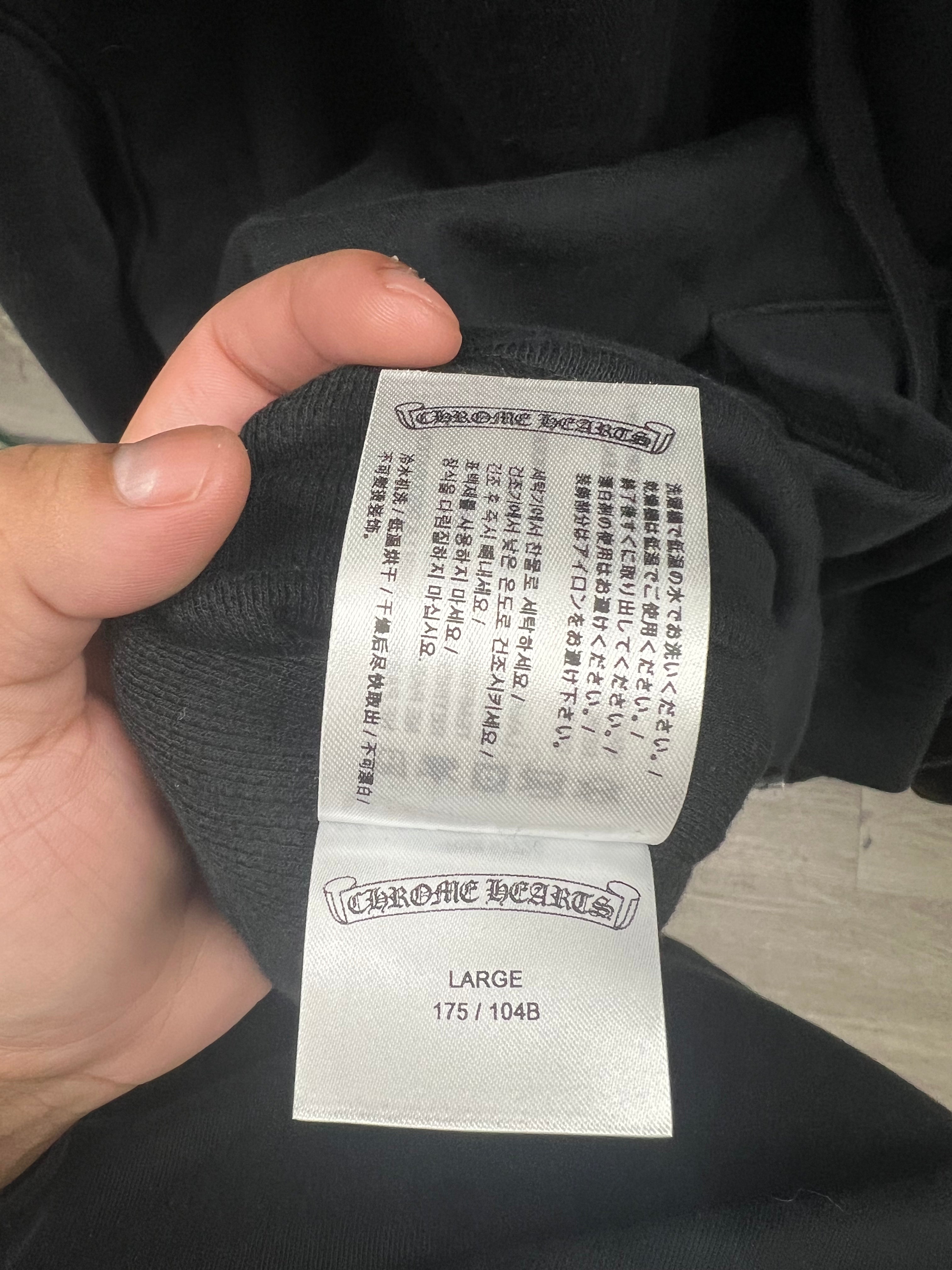 Chrome Hearts Black White Thermal Vertical Zip Up