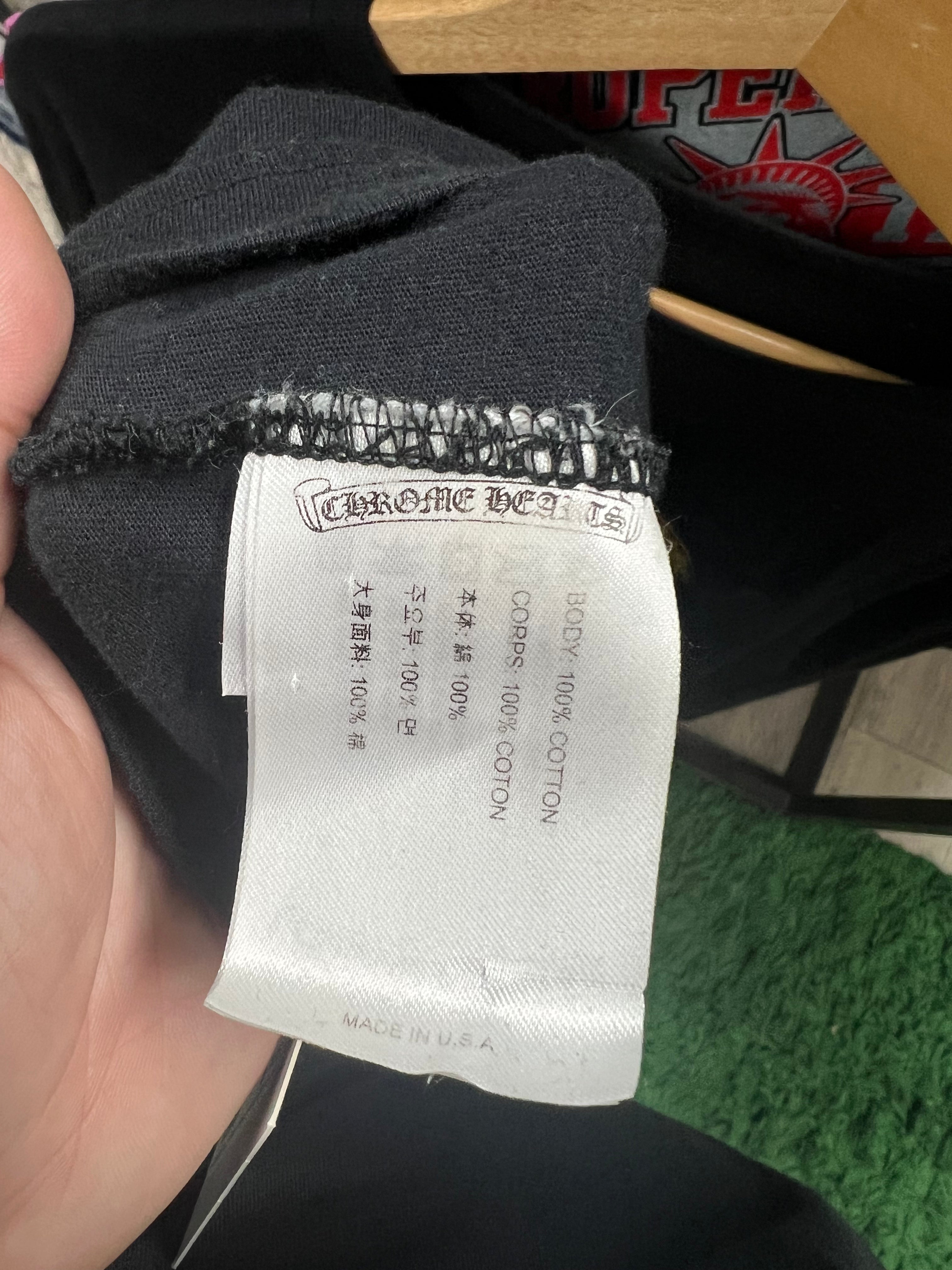 Chrome Hearts Black Gradient Orange T-Bar Long Sleeve