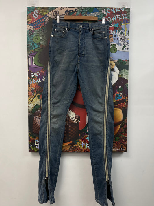 Rick Owens Bolgan Light Wash Jeans
