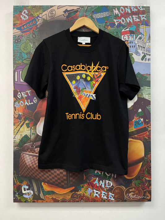 Casablanca Tennis Black Tee