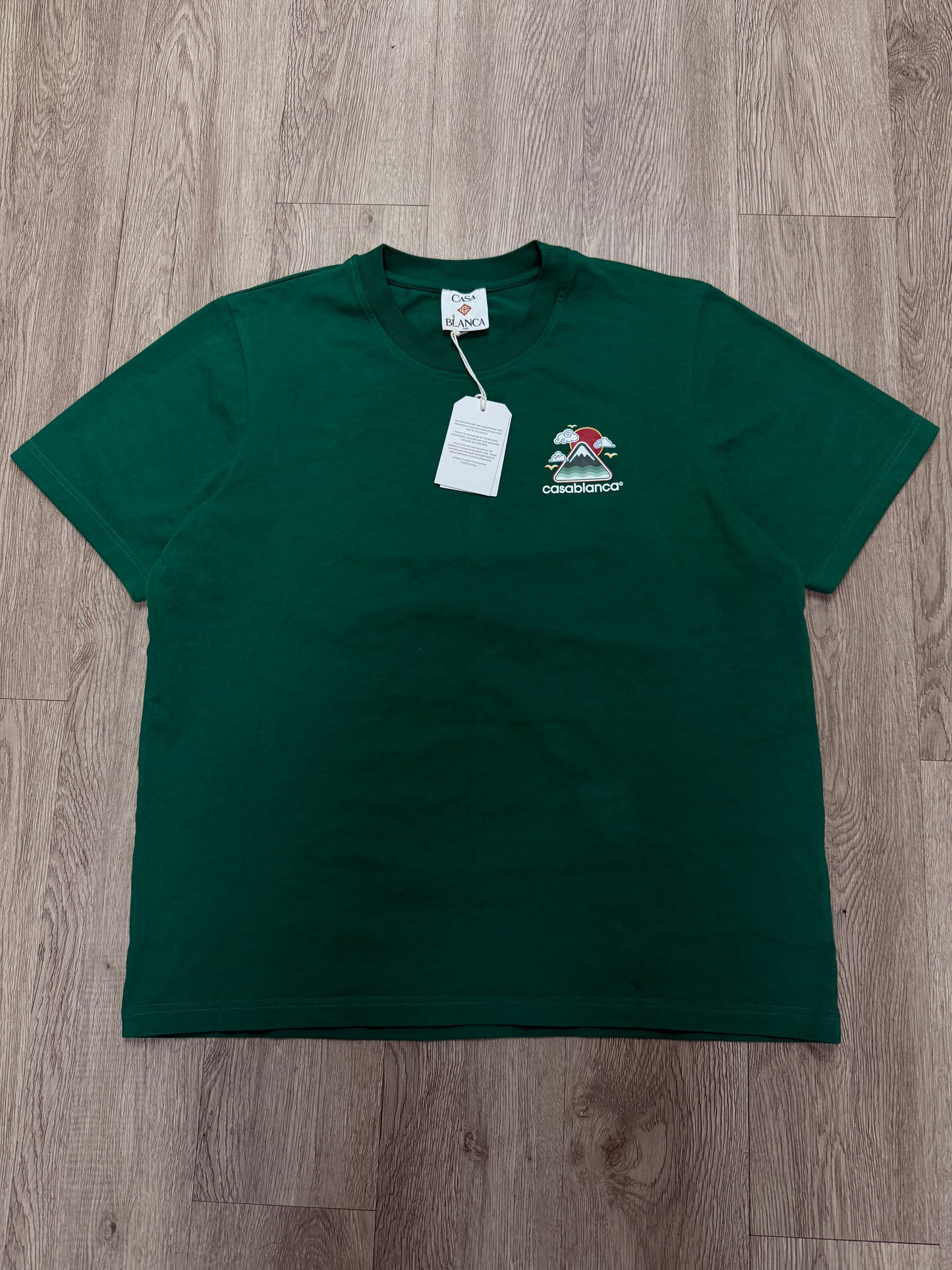Casablanca Mountain Logo Green Tee