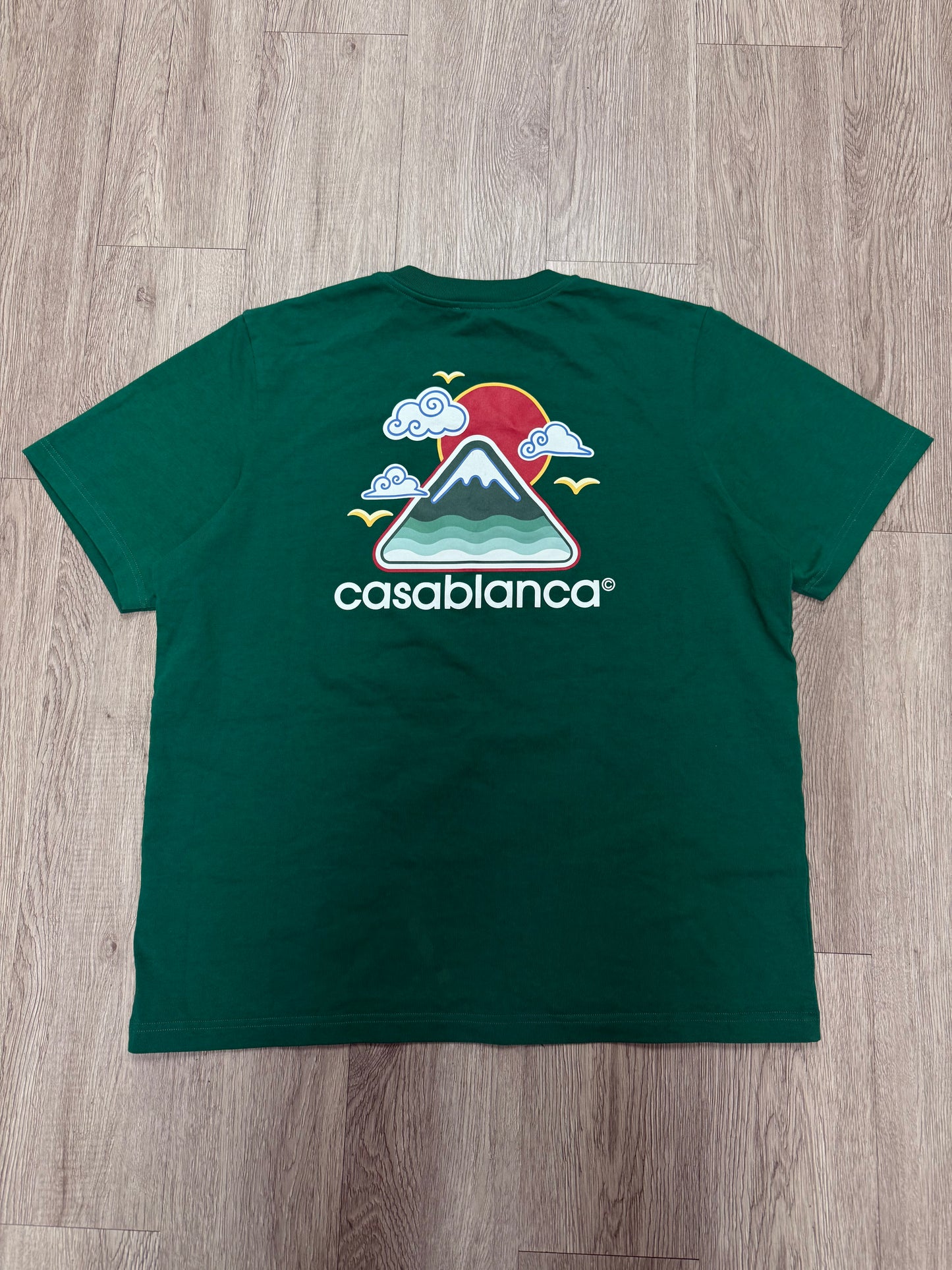 Casablanca Mountain Logo Green Tee