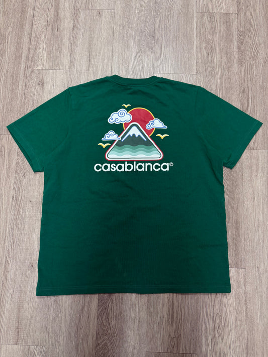 Casablanca Mountain Logo Green Tee