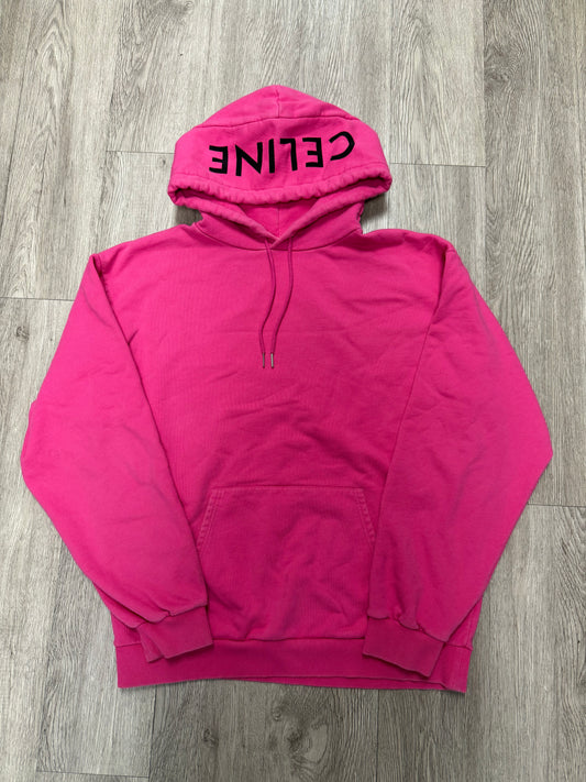 Celine Hooded Logo Pink Hoodie