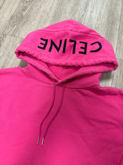 Celine Hooded Logo Pink Hoodie