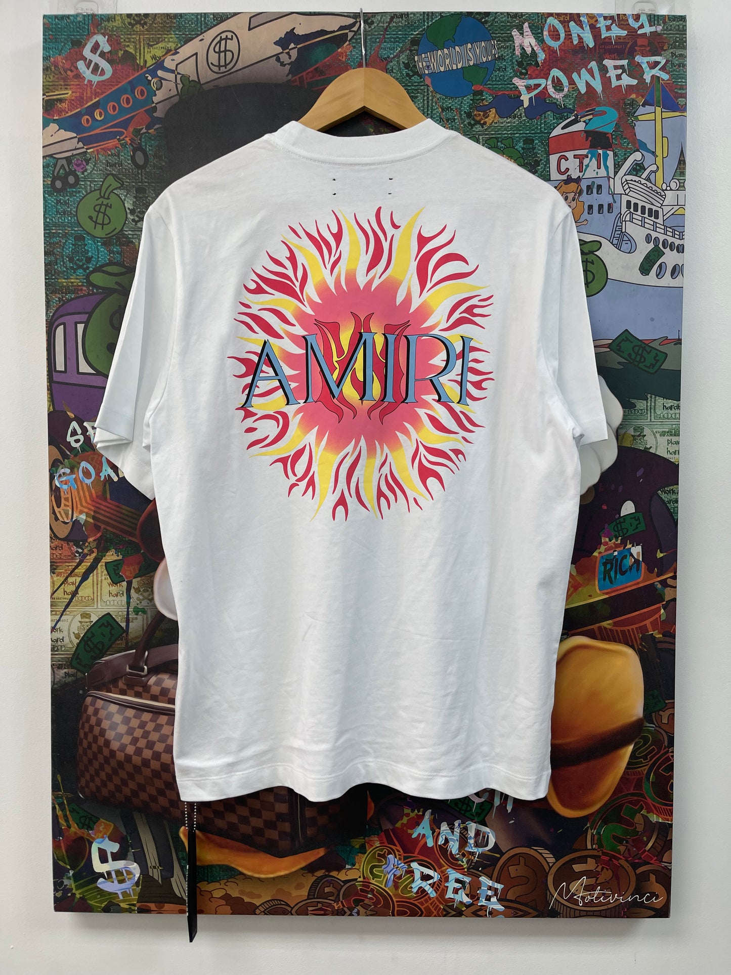 Amiri Sun White Tee