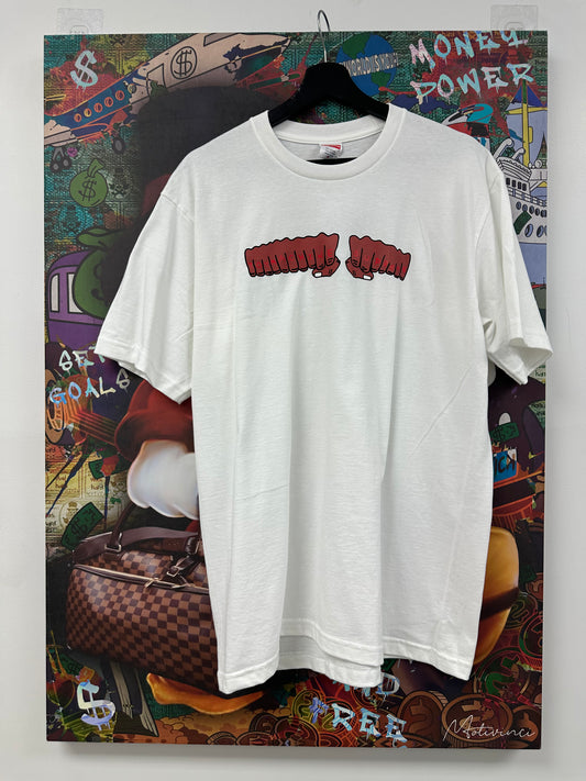 Supreme Fist Tee White Red New Medium N/A