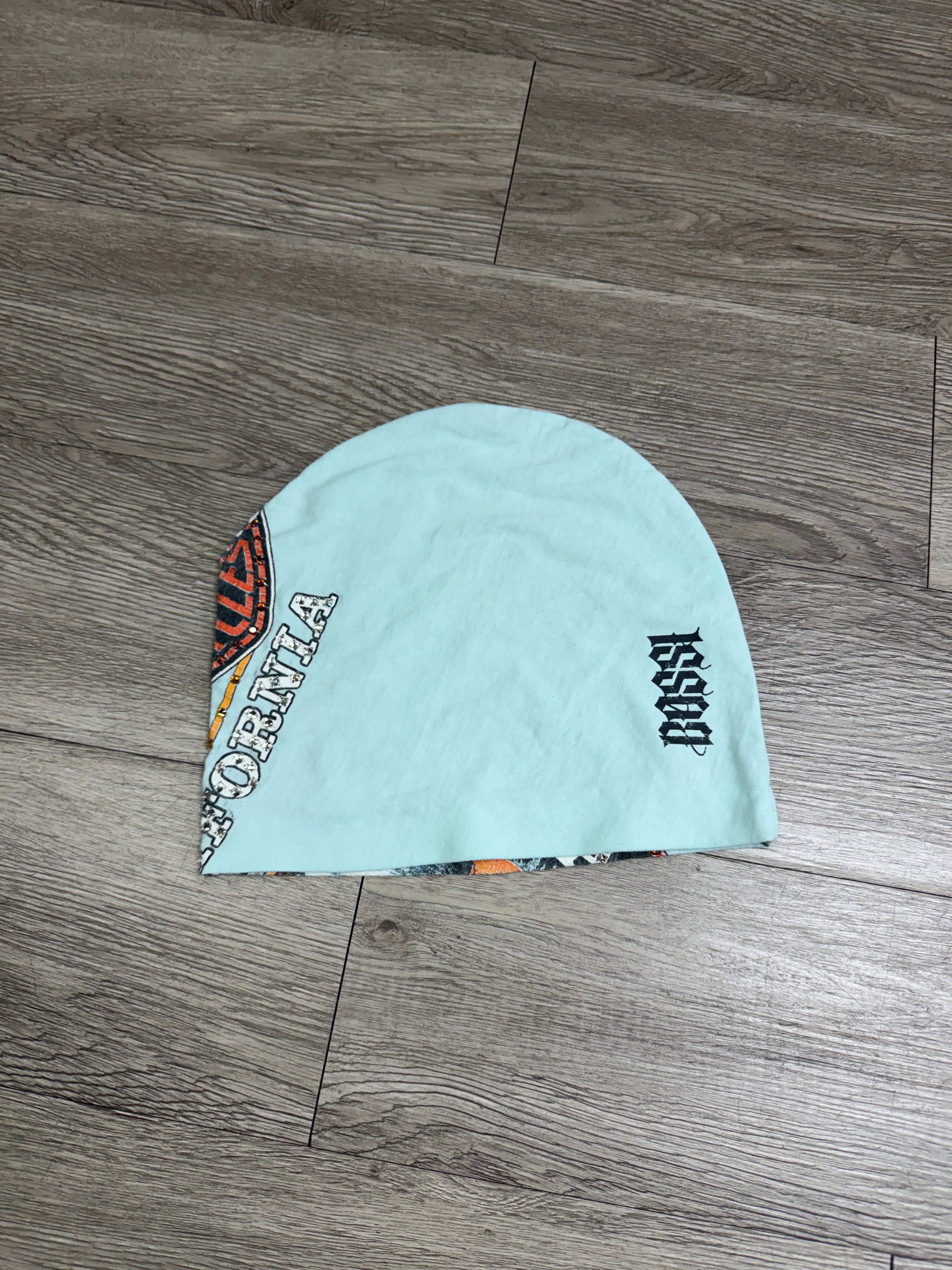 Bossi Baby Blue Harley Davidson Eagle Beanie