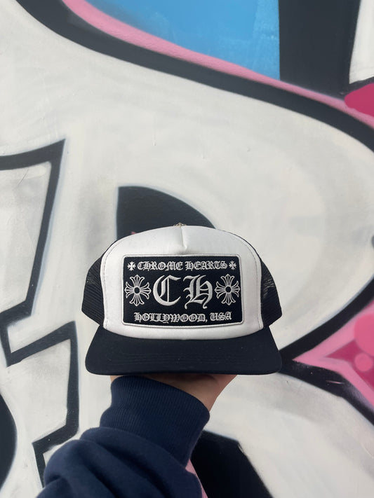 Chrome Hearts CH Cap Black White New OS N/A