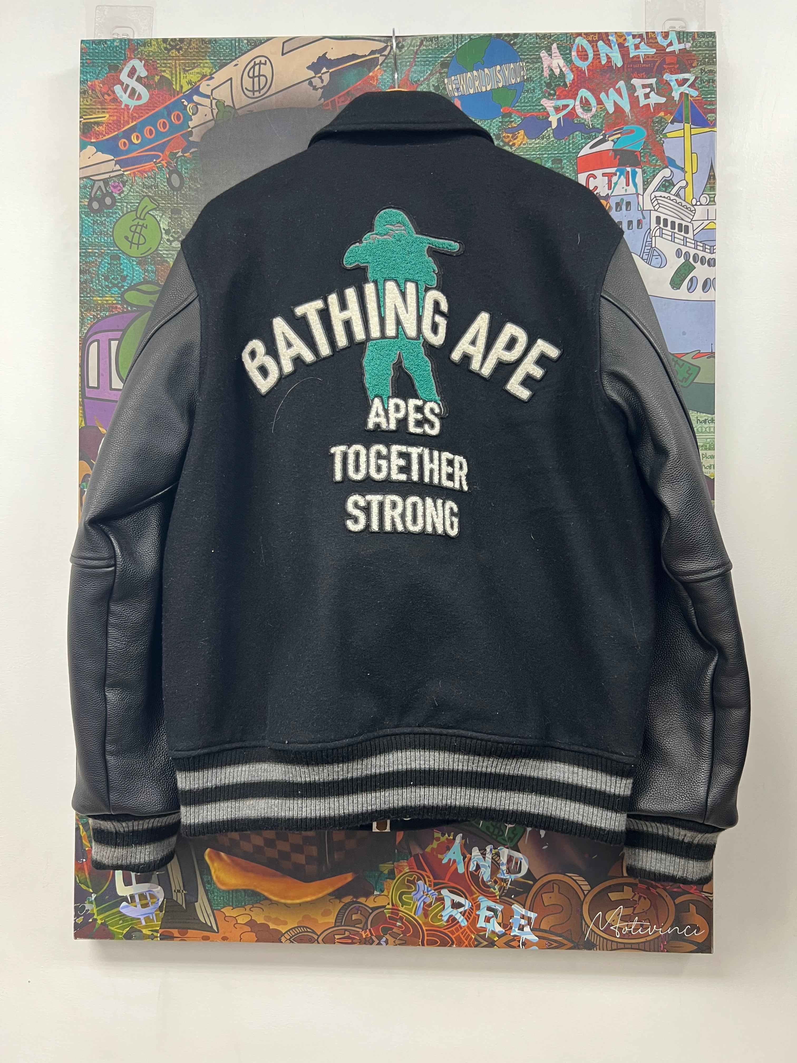 BAPE Black Varsity Jacket
