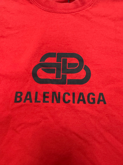 Balenciaga BB Logo Red Tee