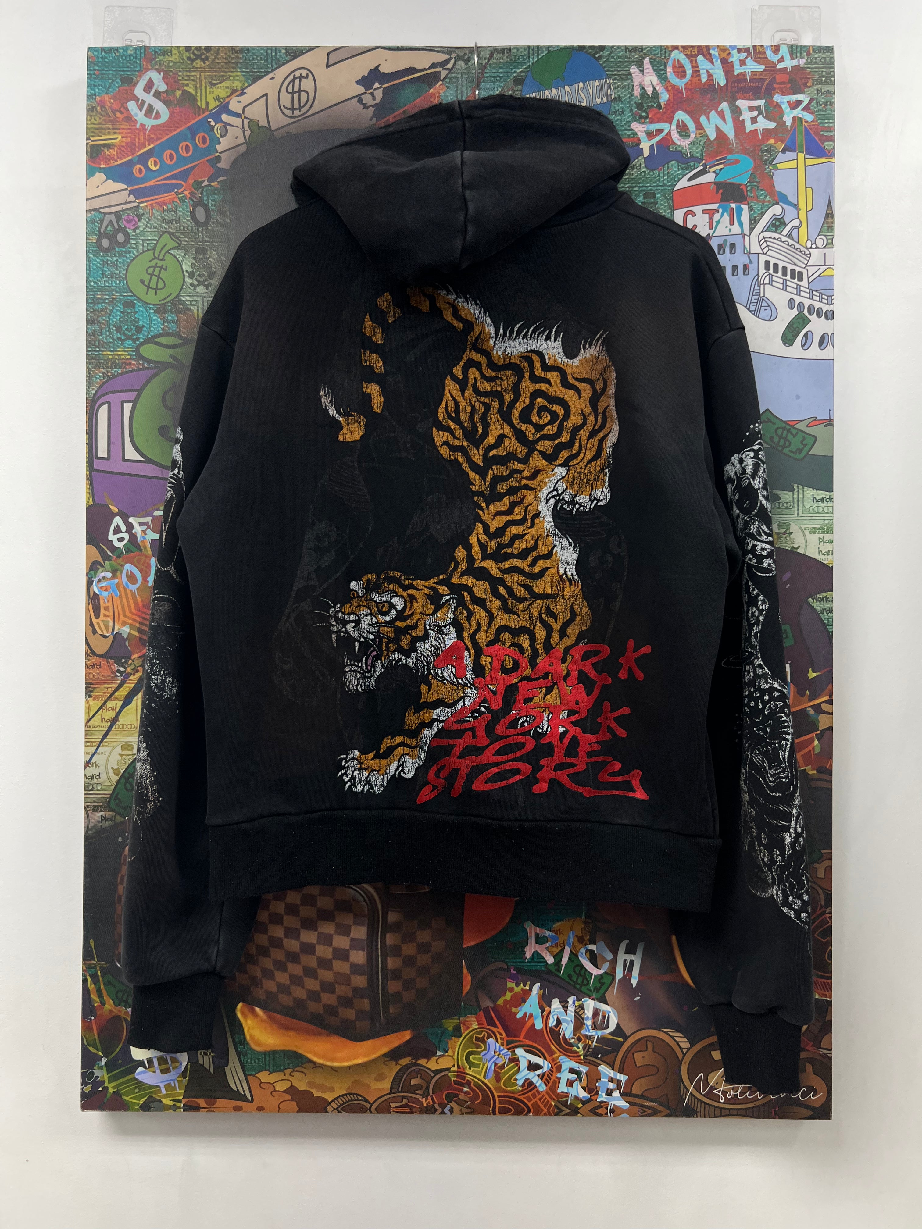 Lost Intricacy Black Tiger Zip Up