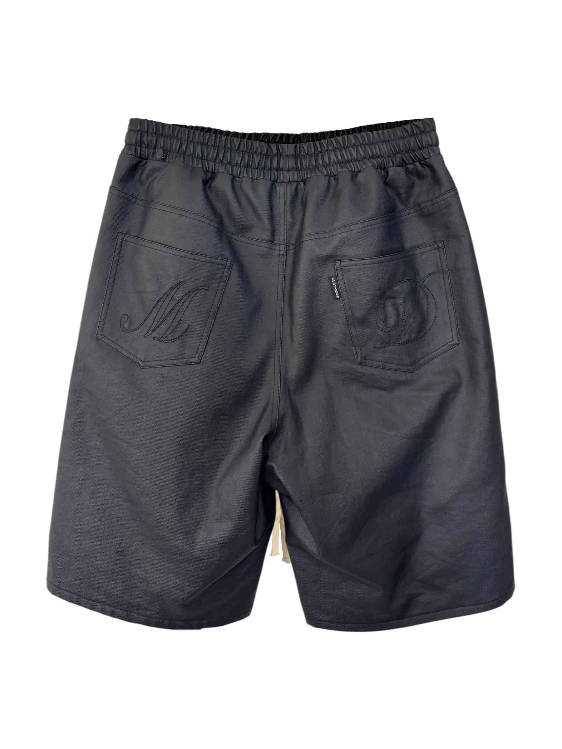 Matiere de Desirs Wax Double Knee Black Shorts