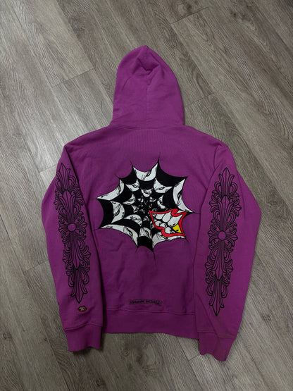 Chrome Hearts Matty Boy Purple Web Hoodie